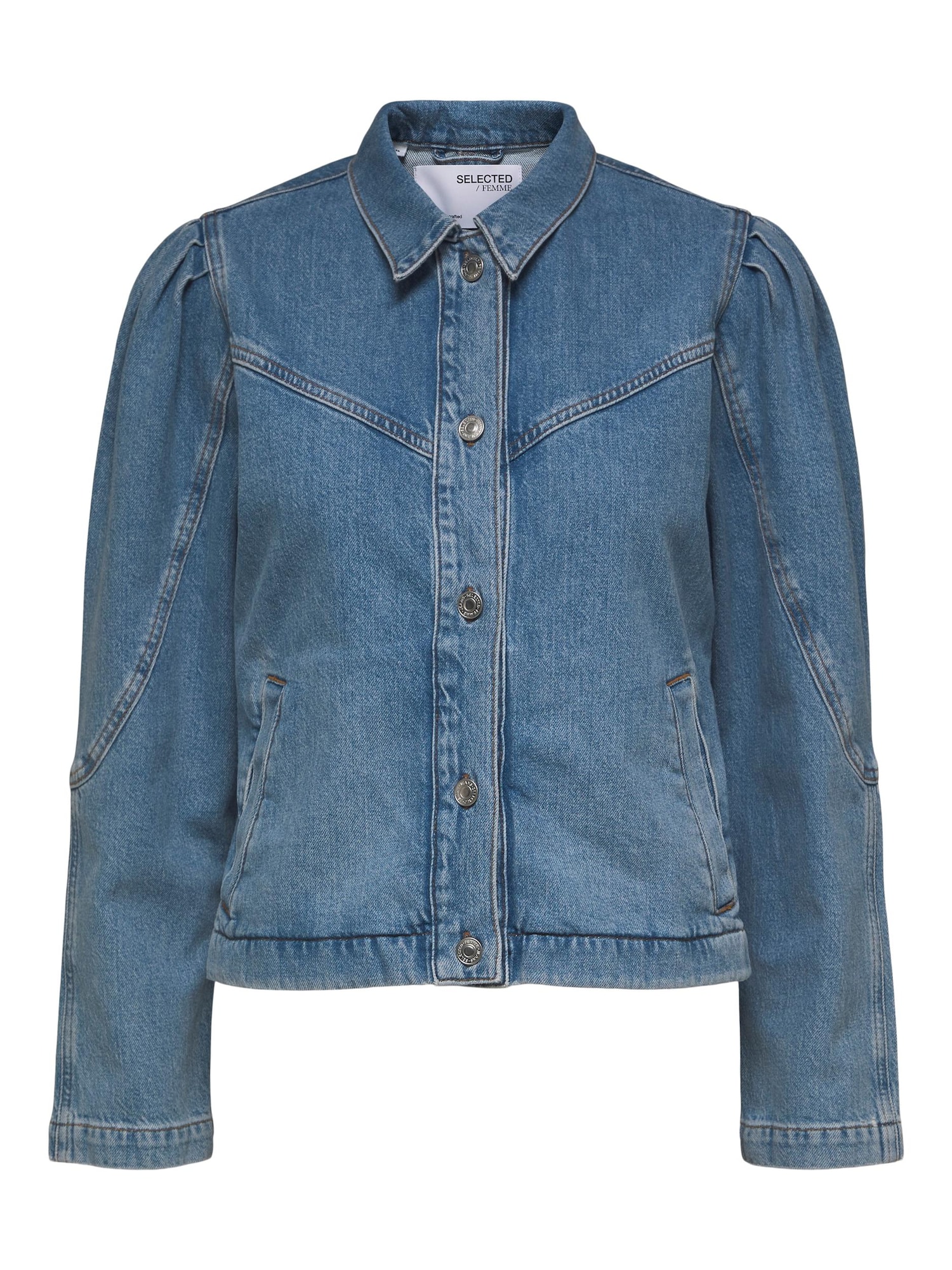 SELECTED FEMME Prehodna jakna  moder denim