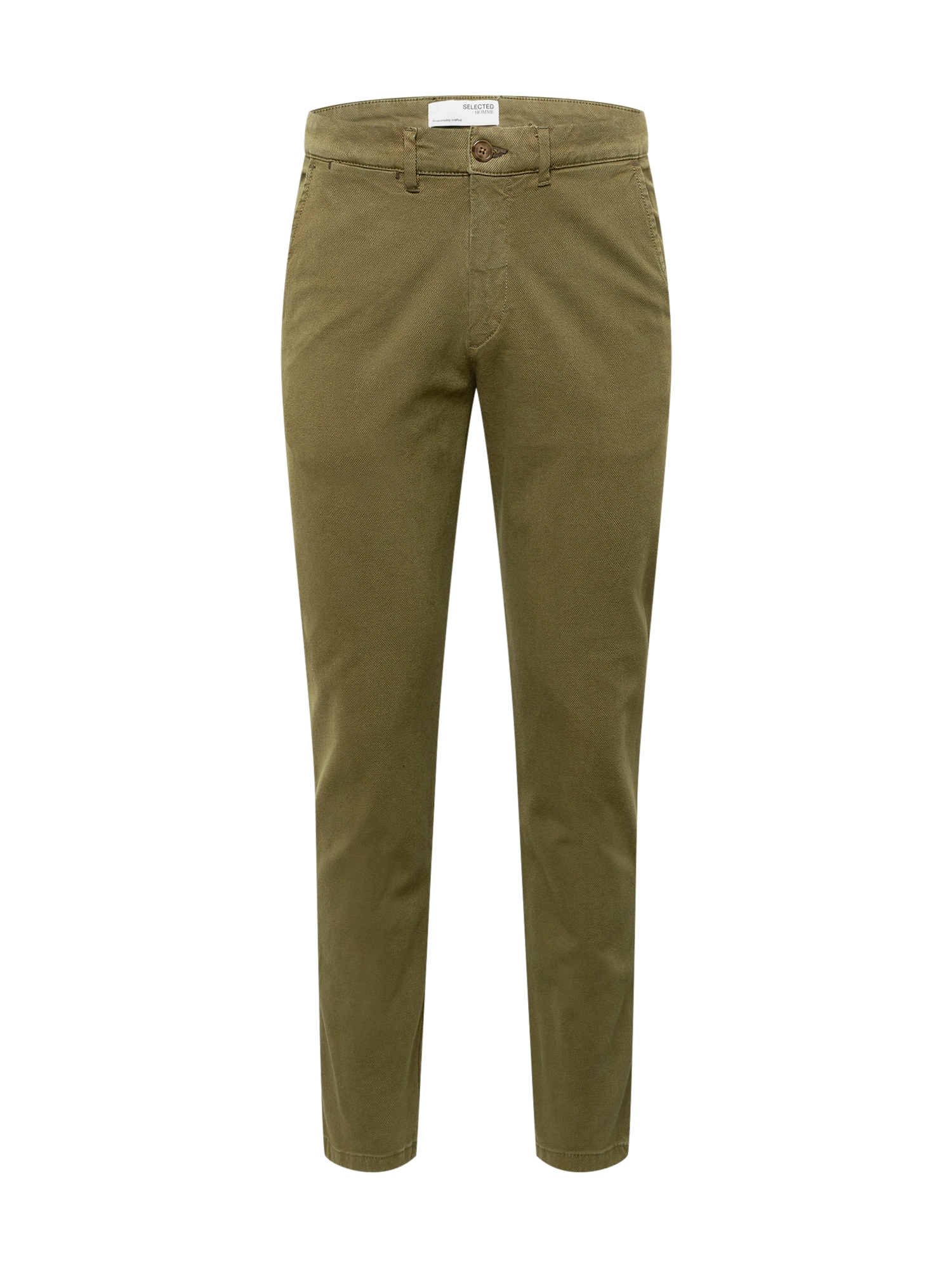 SELECTED HOMME Chino hlače 'Miles'  oliva