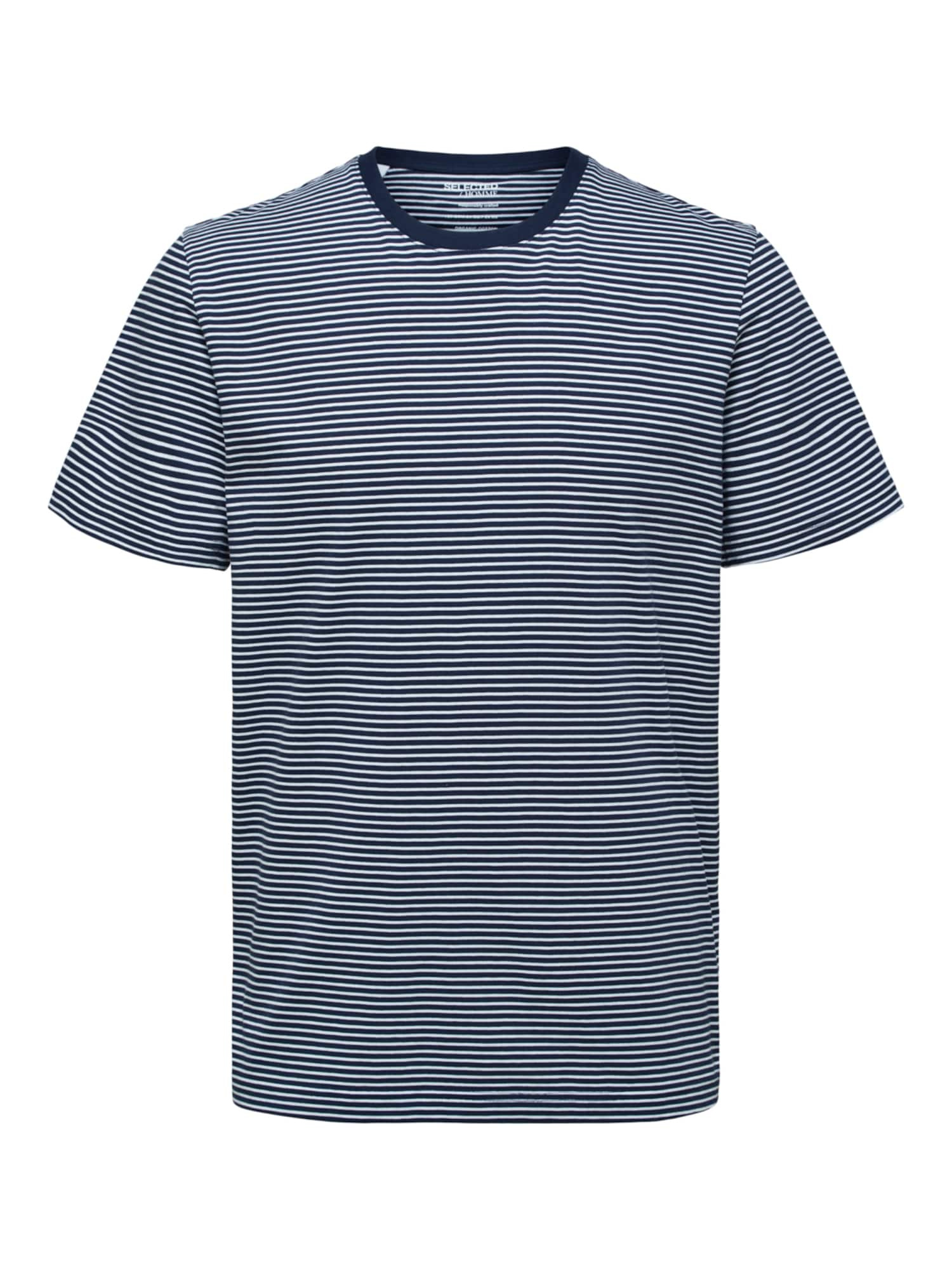SELECTED HOMME Majica 'Norman'  mornarska / bela