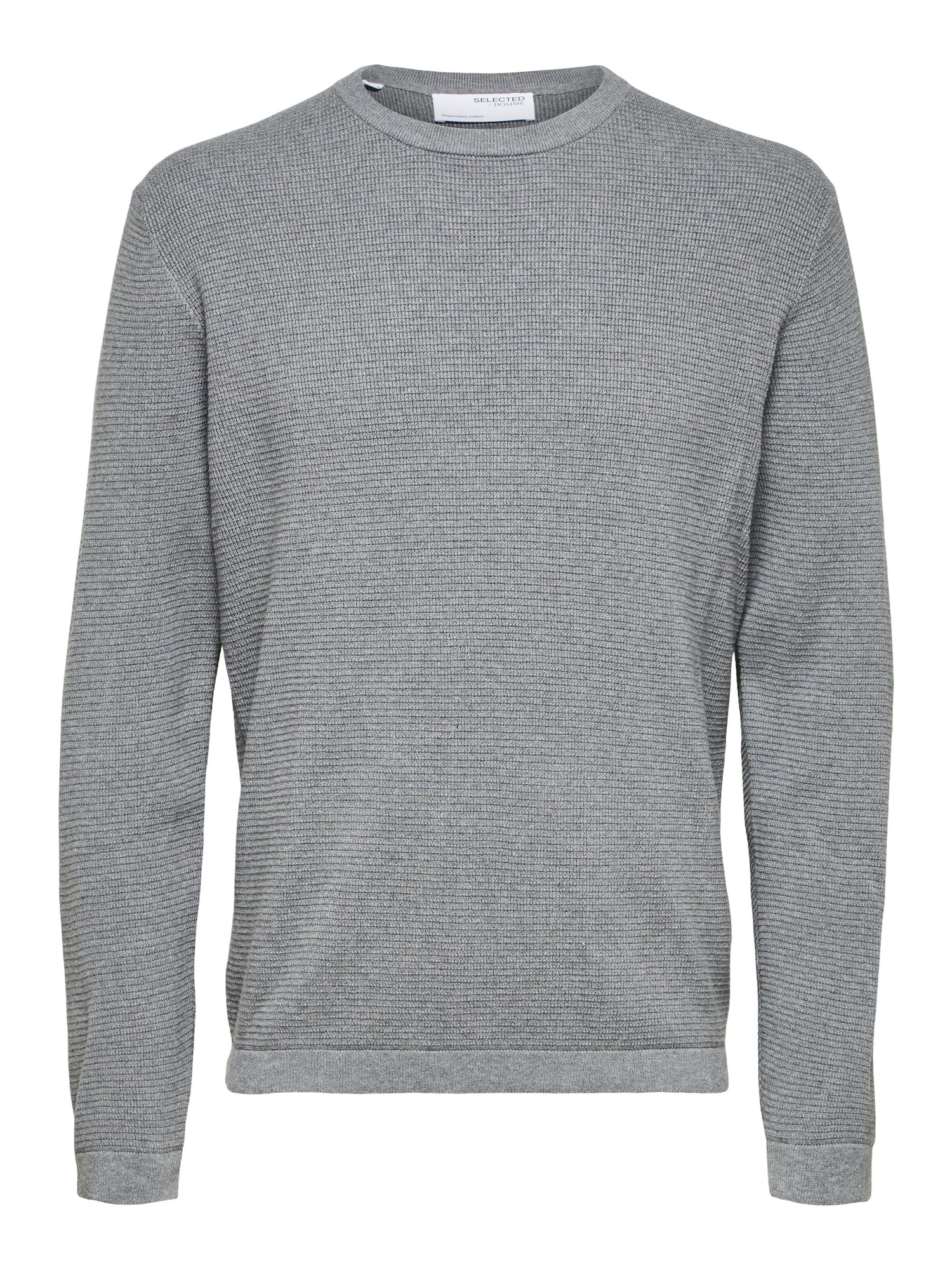 SELECTED HOMME Pulover 'Rocks'  pegasto siva