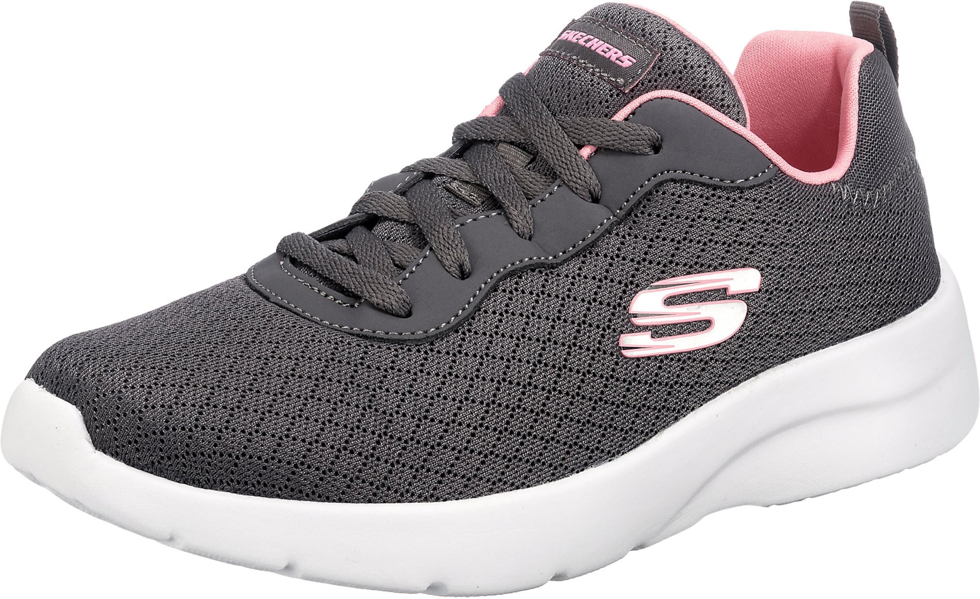 SKECHERS Nizke superge 'Dynamight'  temno siva / pastelno roza