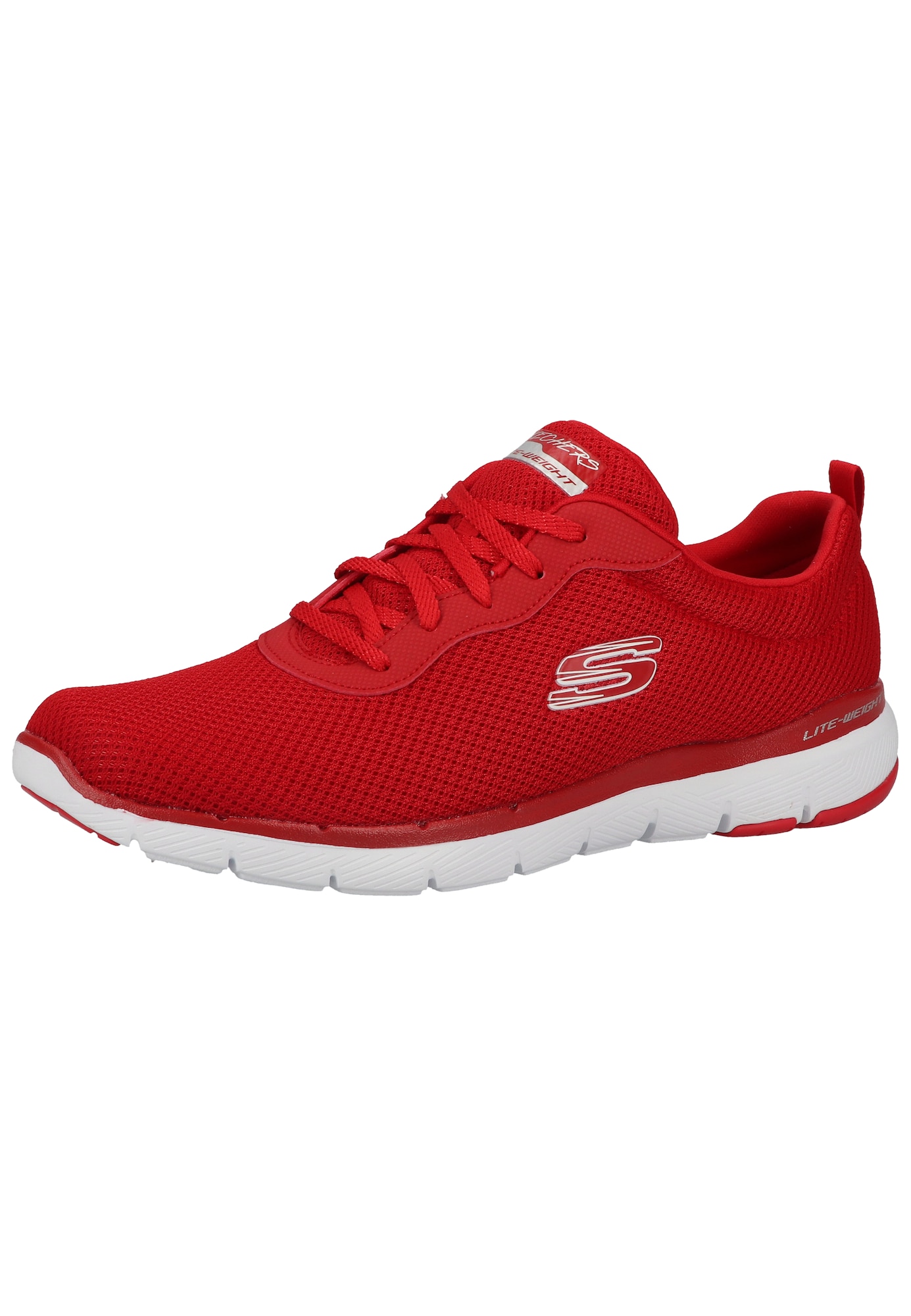 SKECHERS Nizke superge 'Flex Appeal 3.0'  rdeča / bela