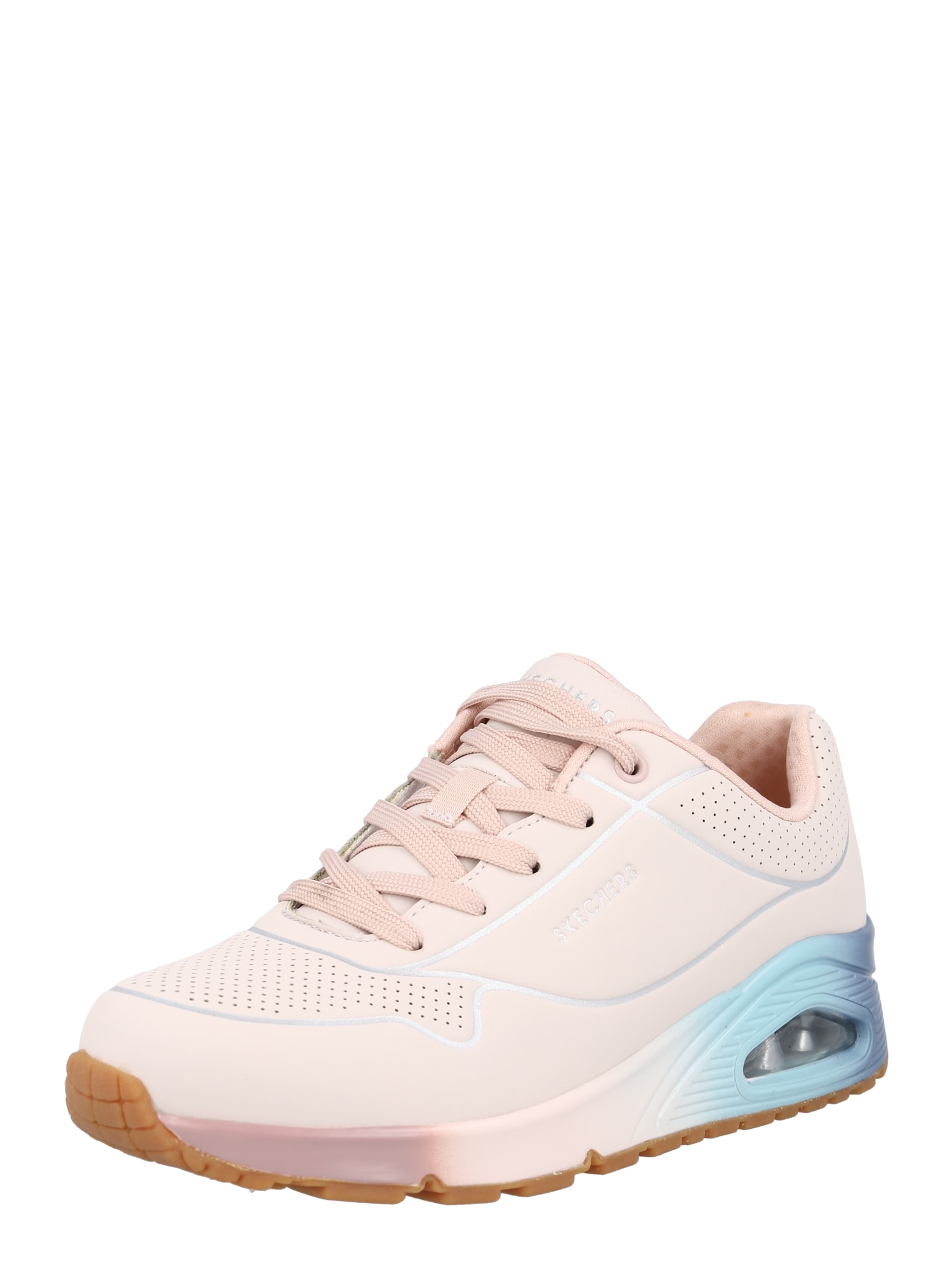 SKECHERS Nizke superge 'Uno'  progasto modra / staro roza / srebrna