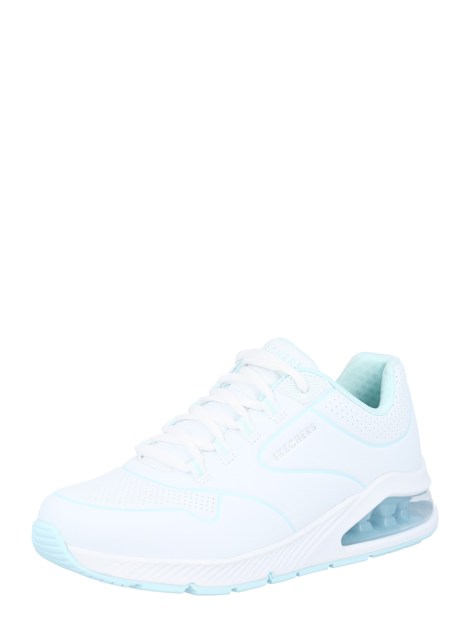 SKECHERS Nizke superge 'Uno'  voda / srebrna / bela