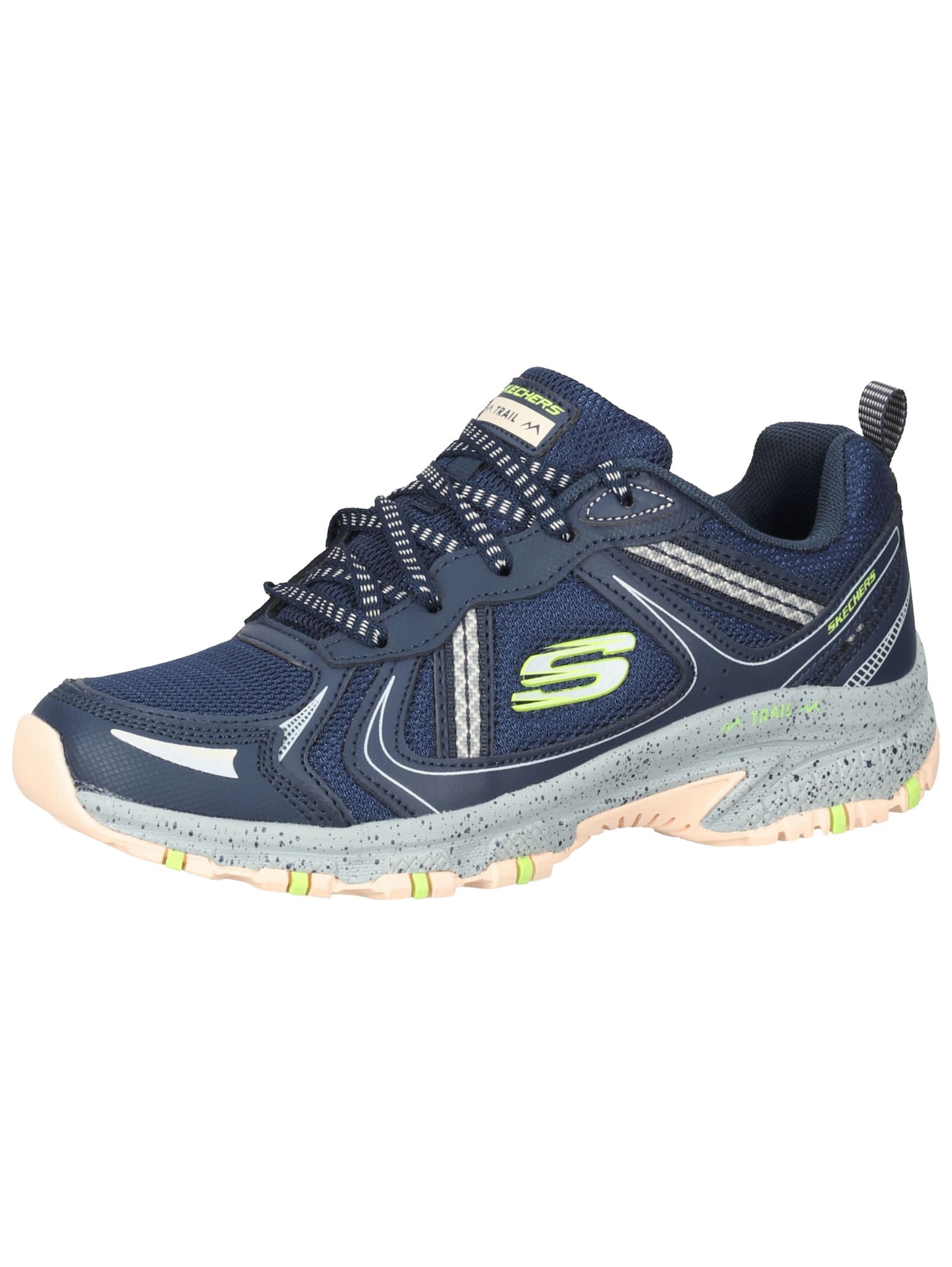 SKECHERS Nizke superge  marine / opal / neonsko rumena / breskev / bela