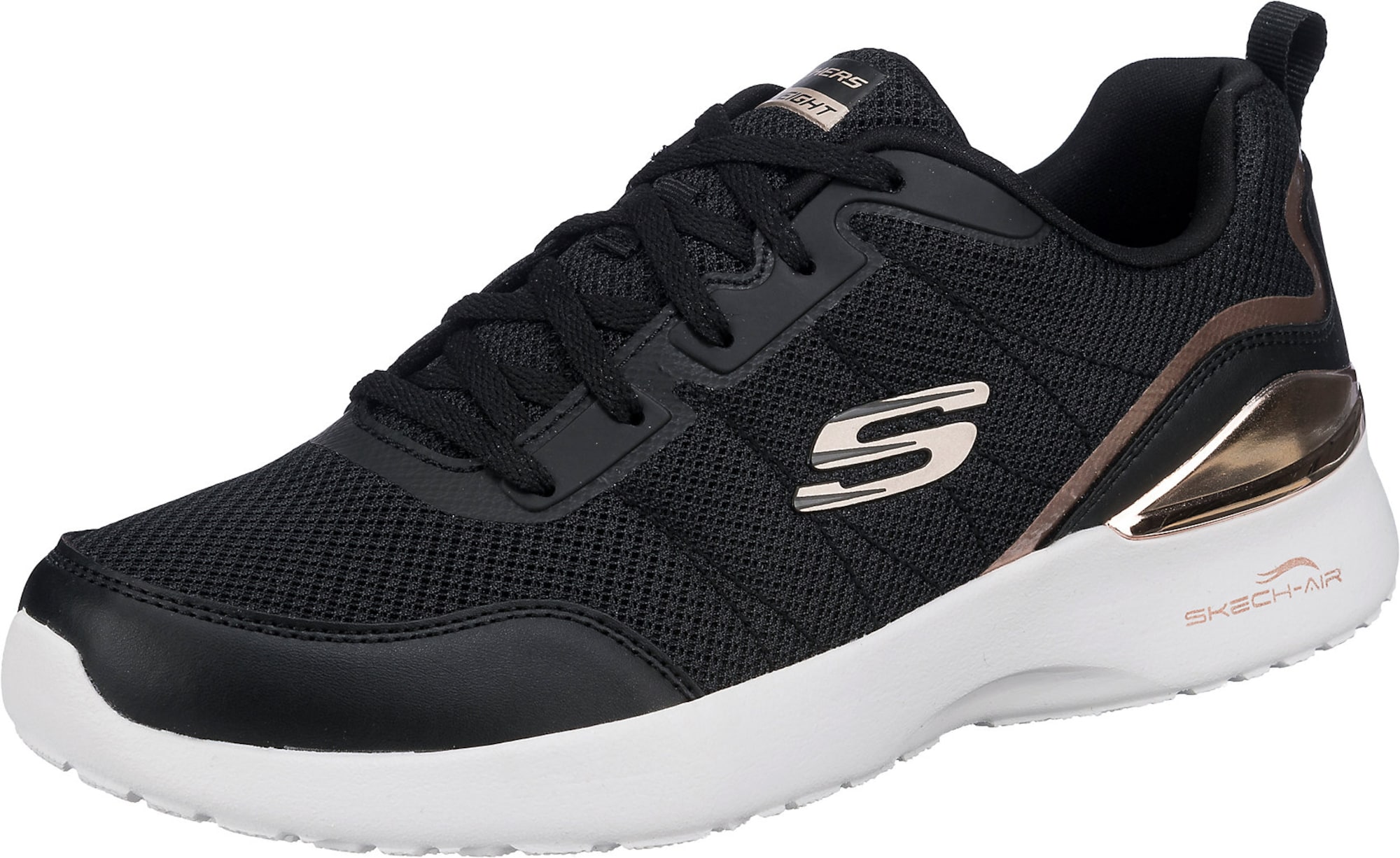 SKECHERS Nizke superge  rožnato zlata / črna