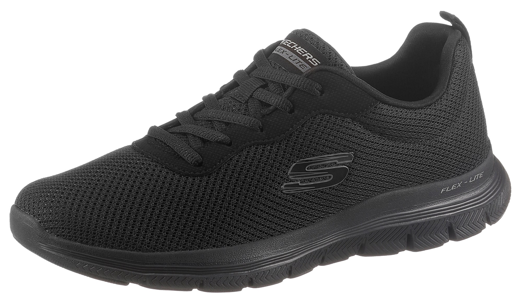 SKECHERS Nizke superge  siva / črna / bela