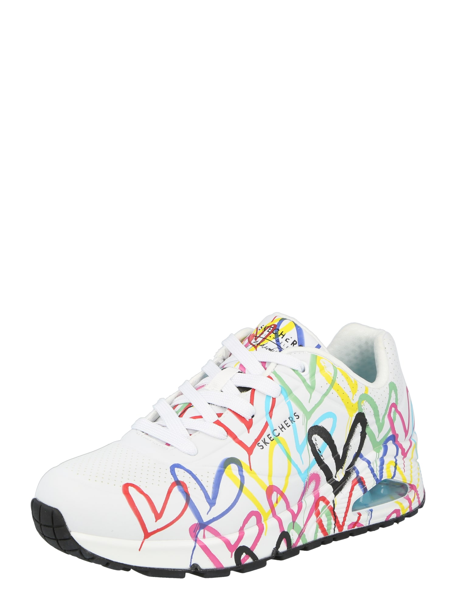 SKECHERS Nizke superge  turkizna / roza / črna / bela