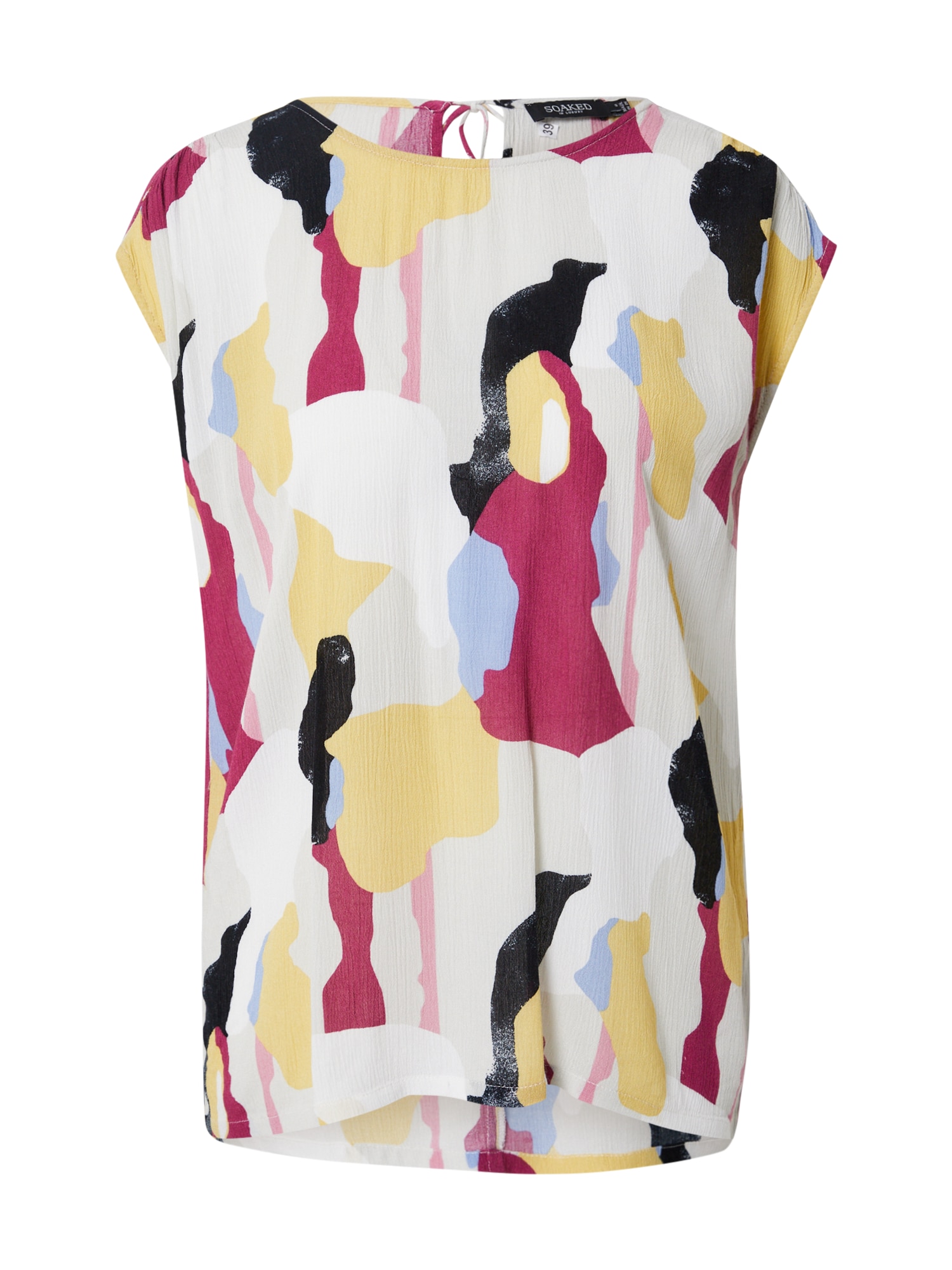 SOAKED IN LUXURY Bluza 'Zaya'  dimno modra / rumena / svetlo siva / ciklama / svetlo roza