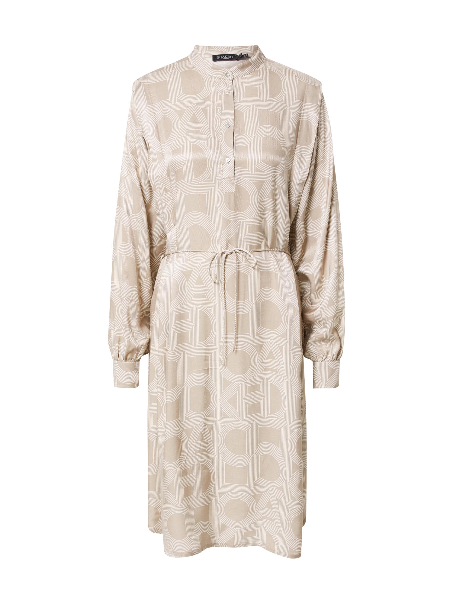 SOAKED IN LUXURY Dolga srajca 'Marian'  temno siva / bela