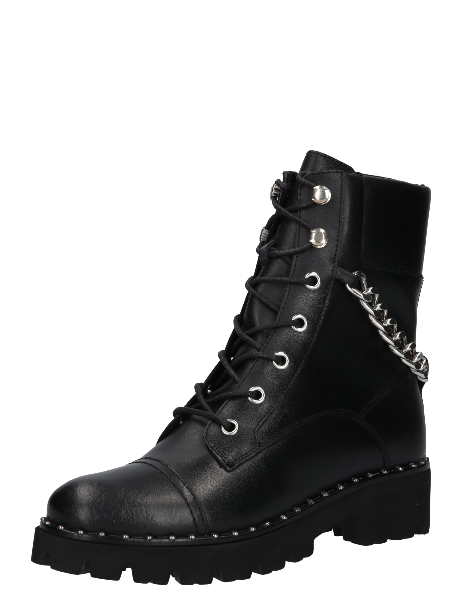 STEVE MADDEN Gležnarji z vezalkami 'GANDARIA'  črna