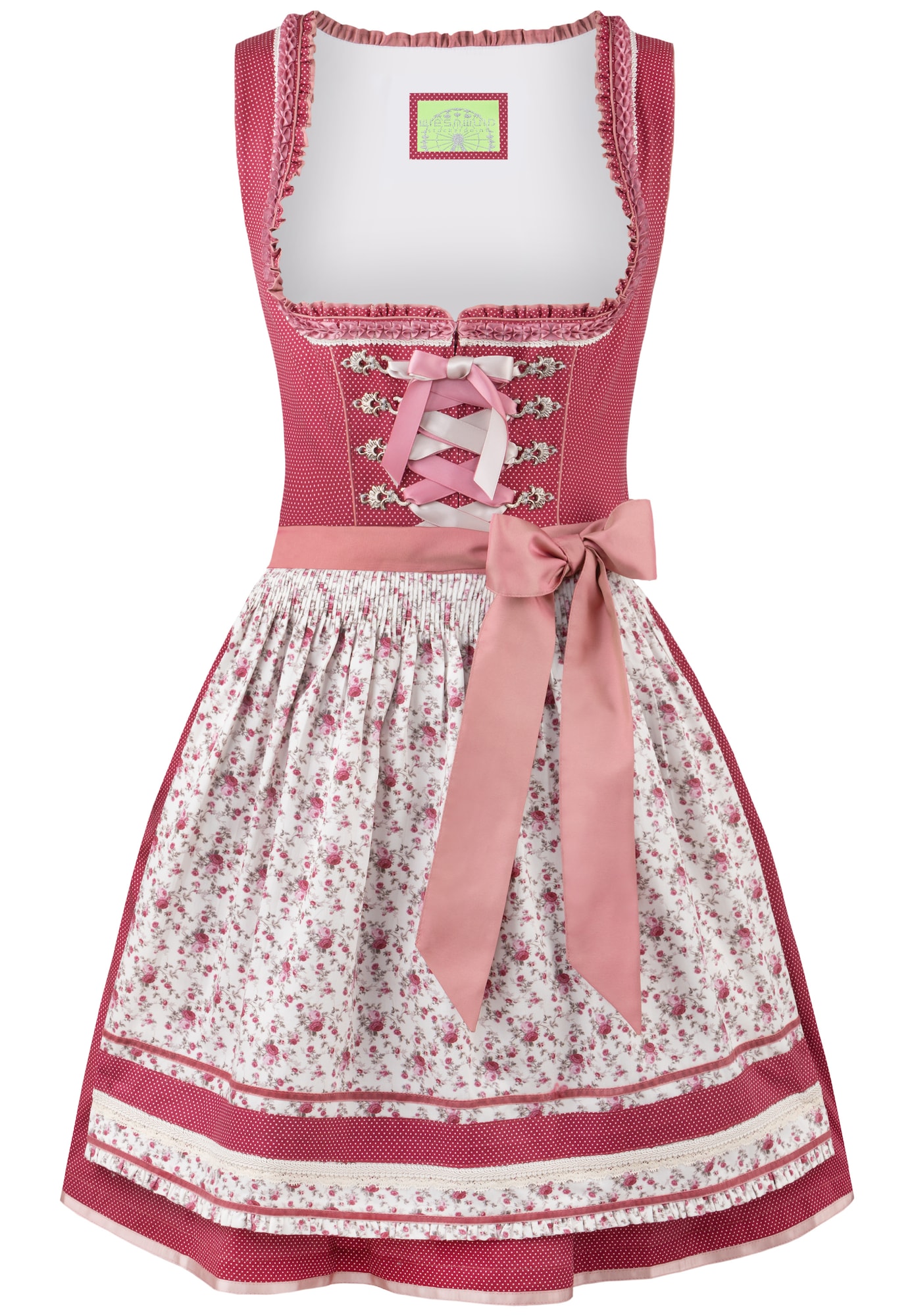STOCKERPOINT Dirndl  roza / rdeča / bela