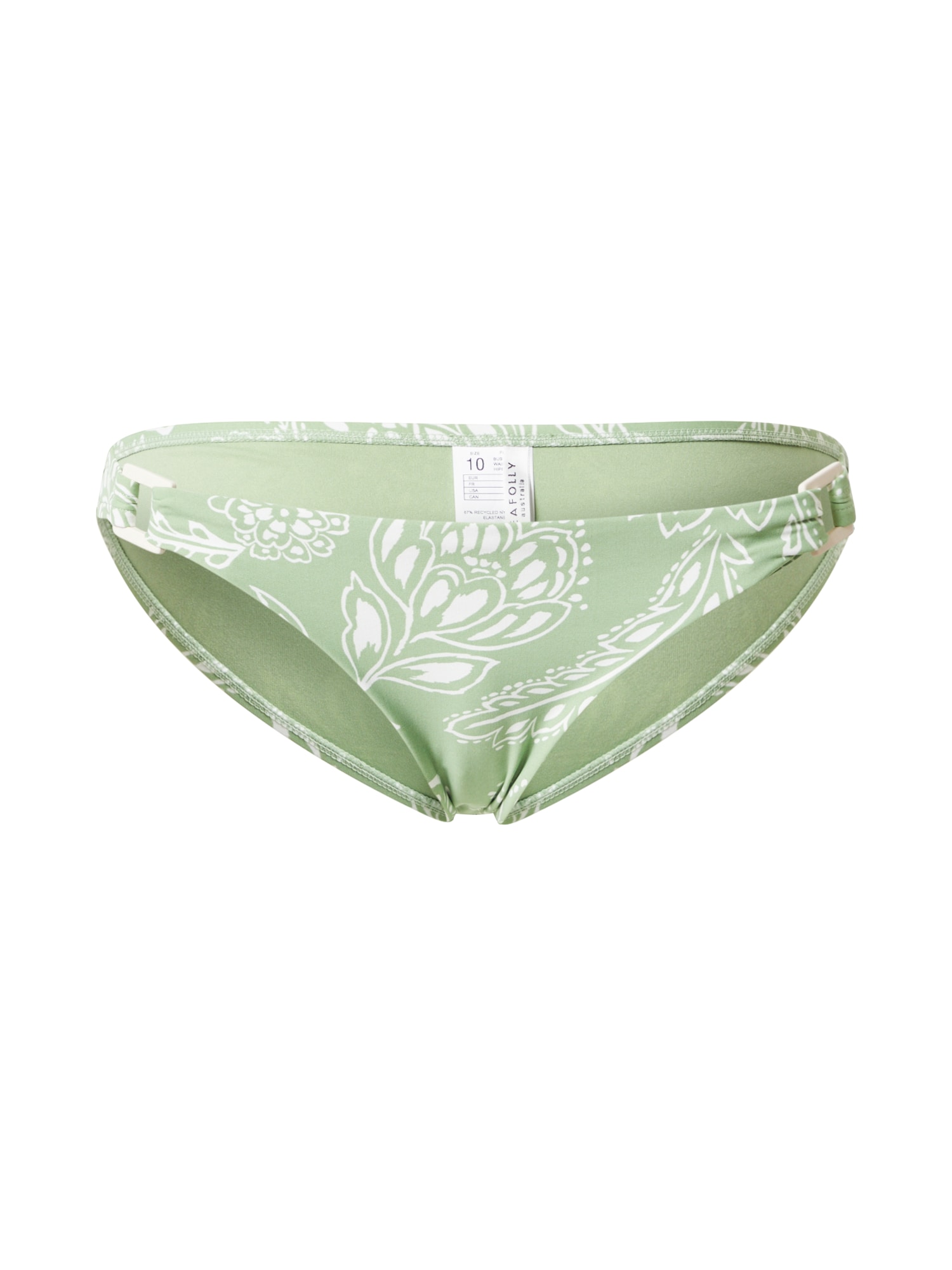 Seafolly Bikini hlačke  svetlo zelena / bela