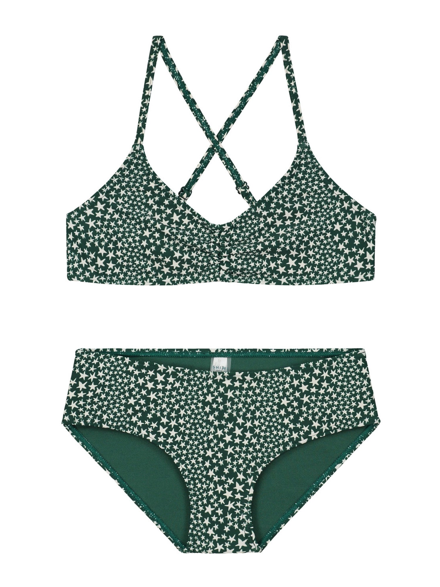 Shiwi Bikini  smaragd / bela