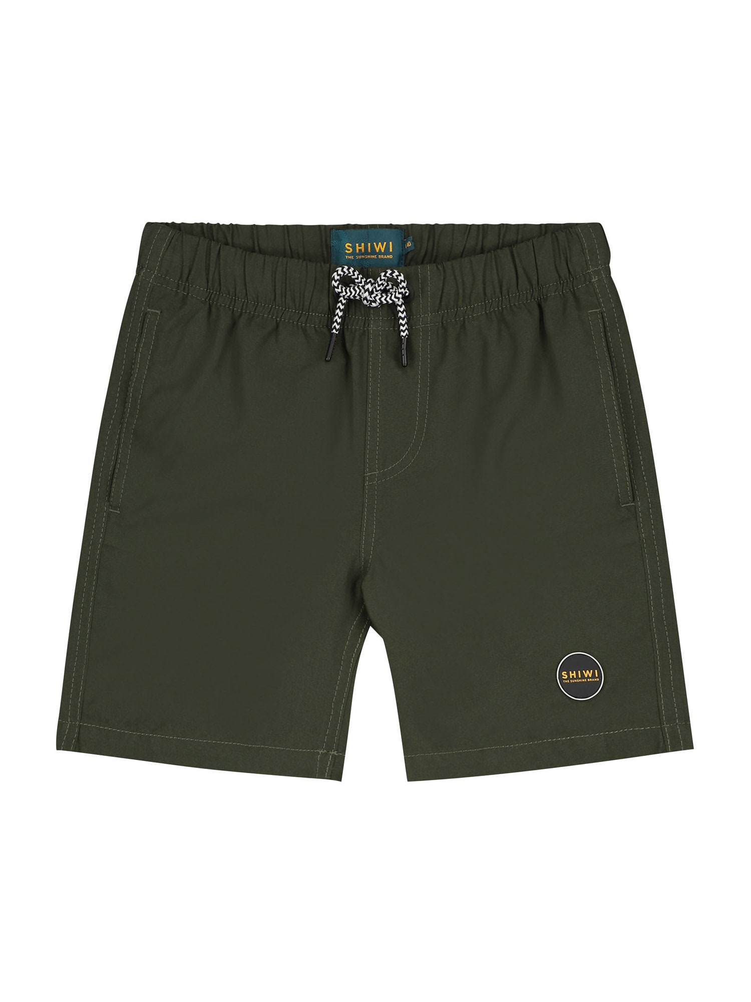 Shiwi Kratke kopalne hlače 'Mike'  rumena / temno zelena / črna / bela