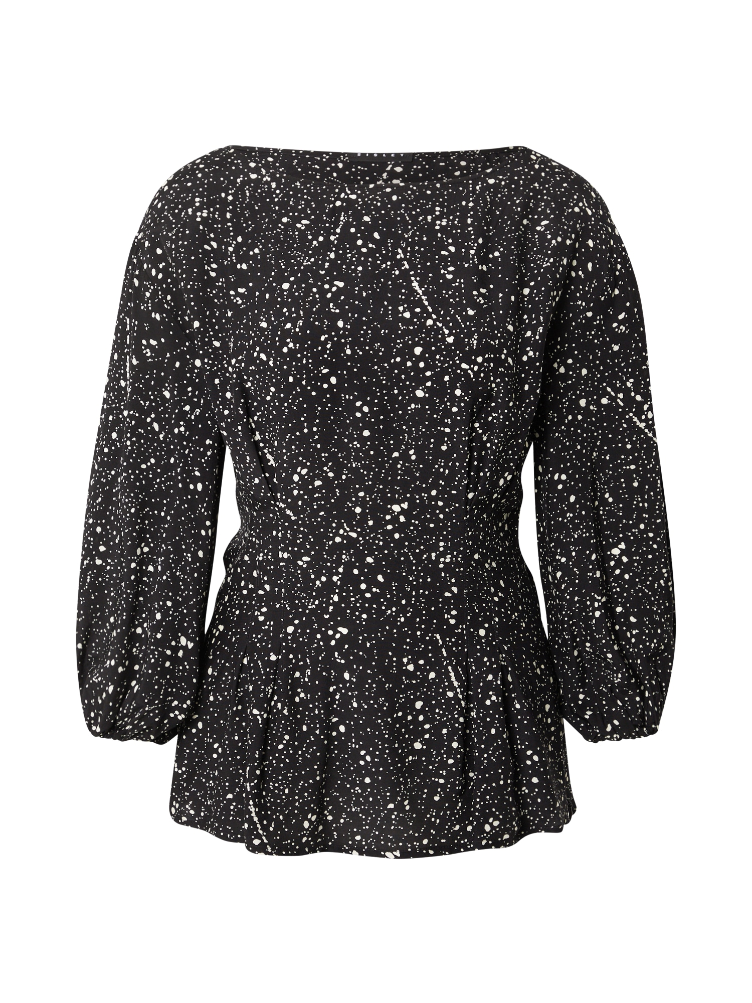 Sisley Bluza  črna / bela
