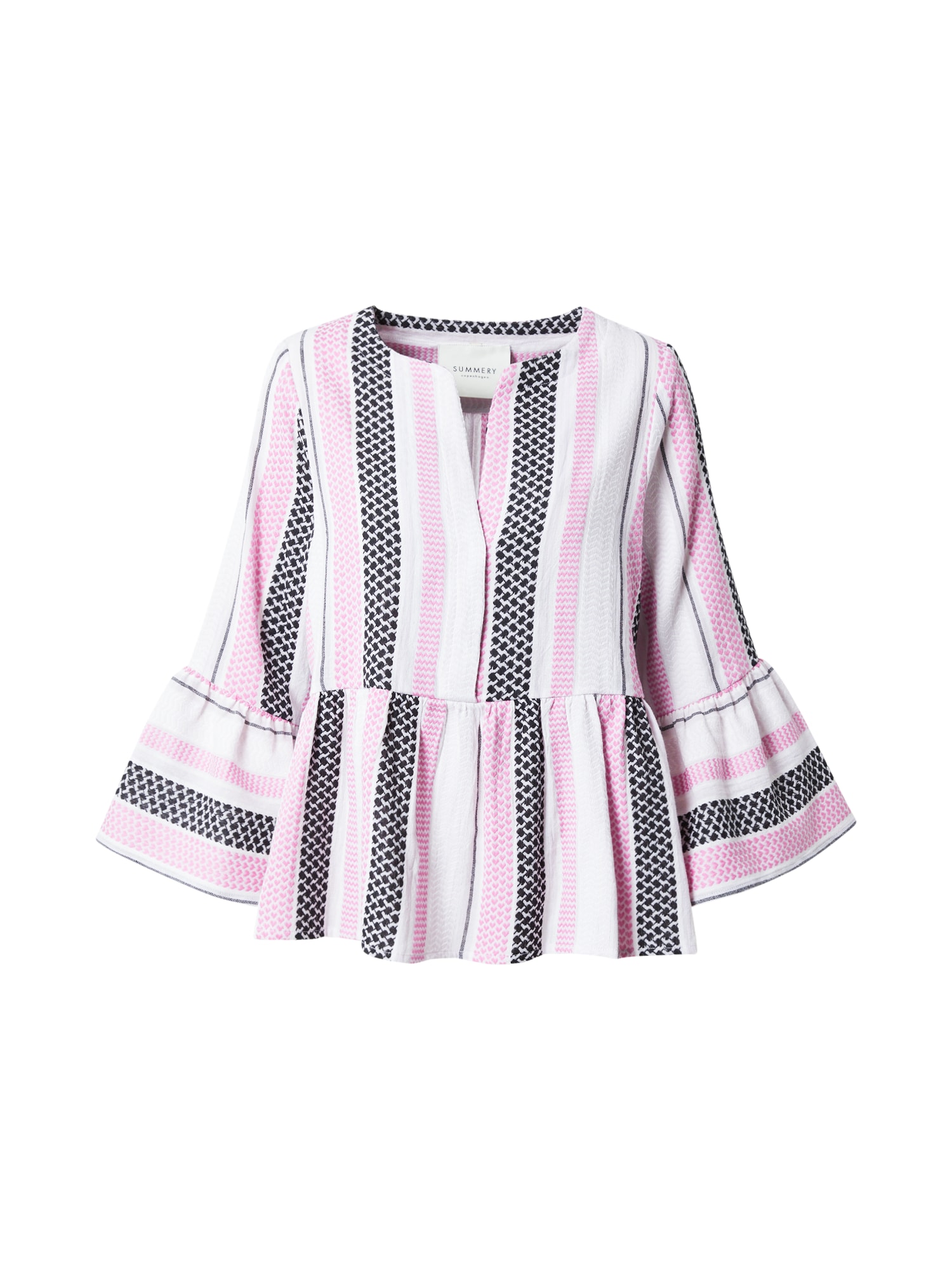 Summery Copenhagen Bluza 'Eliza'  lila / črna / bela