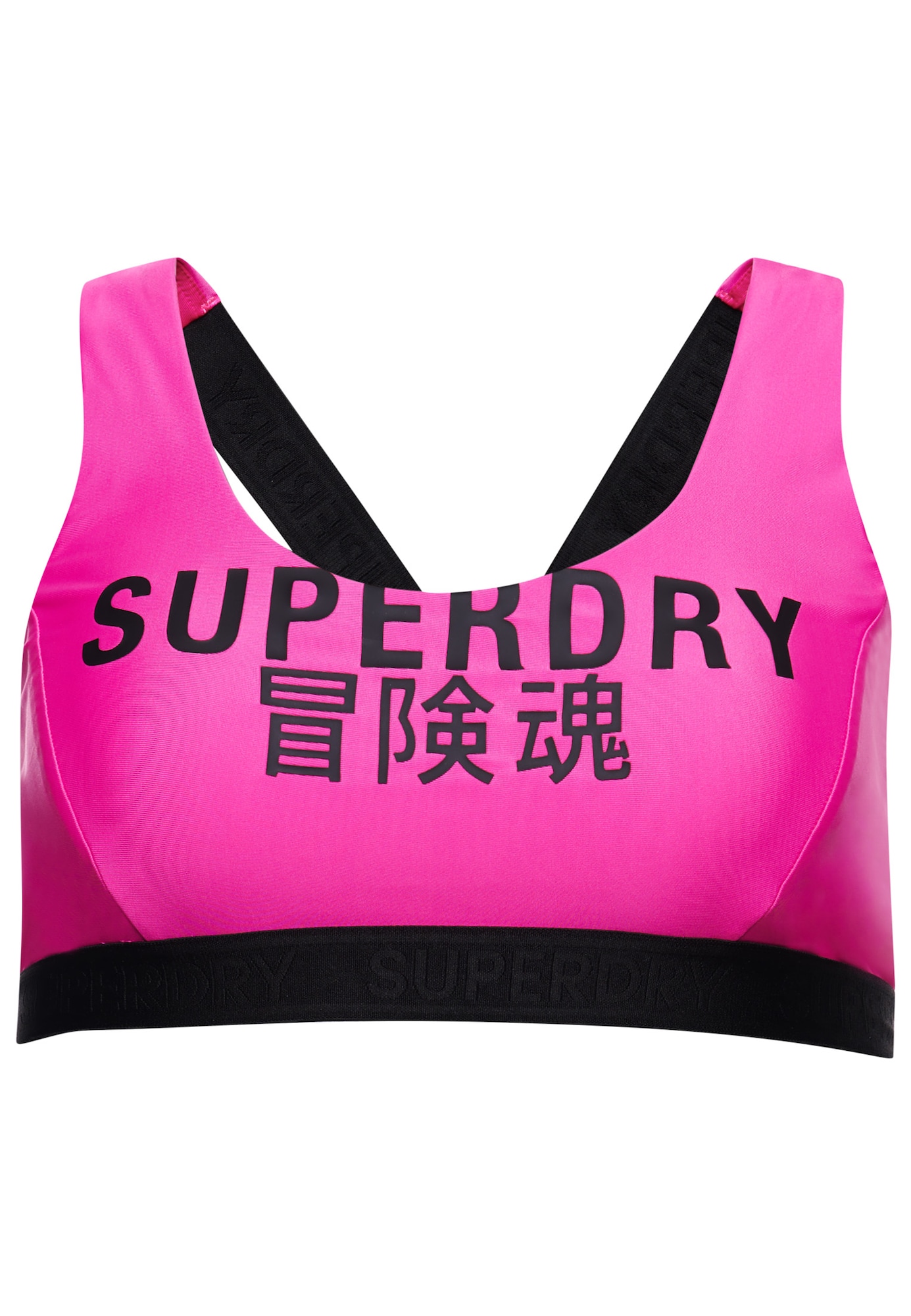 Superdry Bikini zgornji del  roza / črna