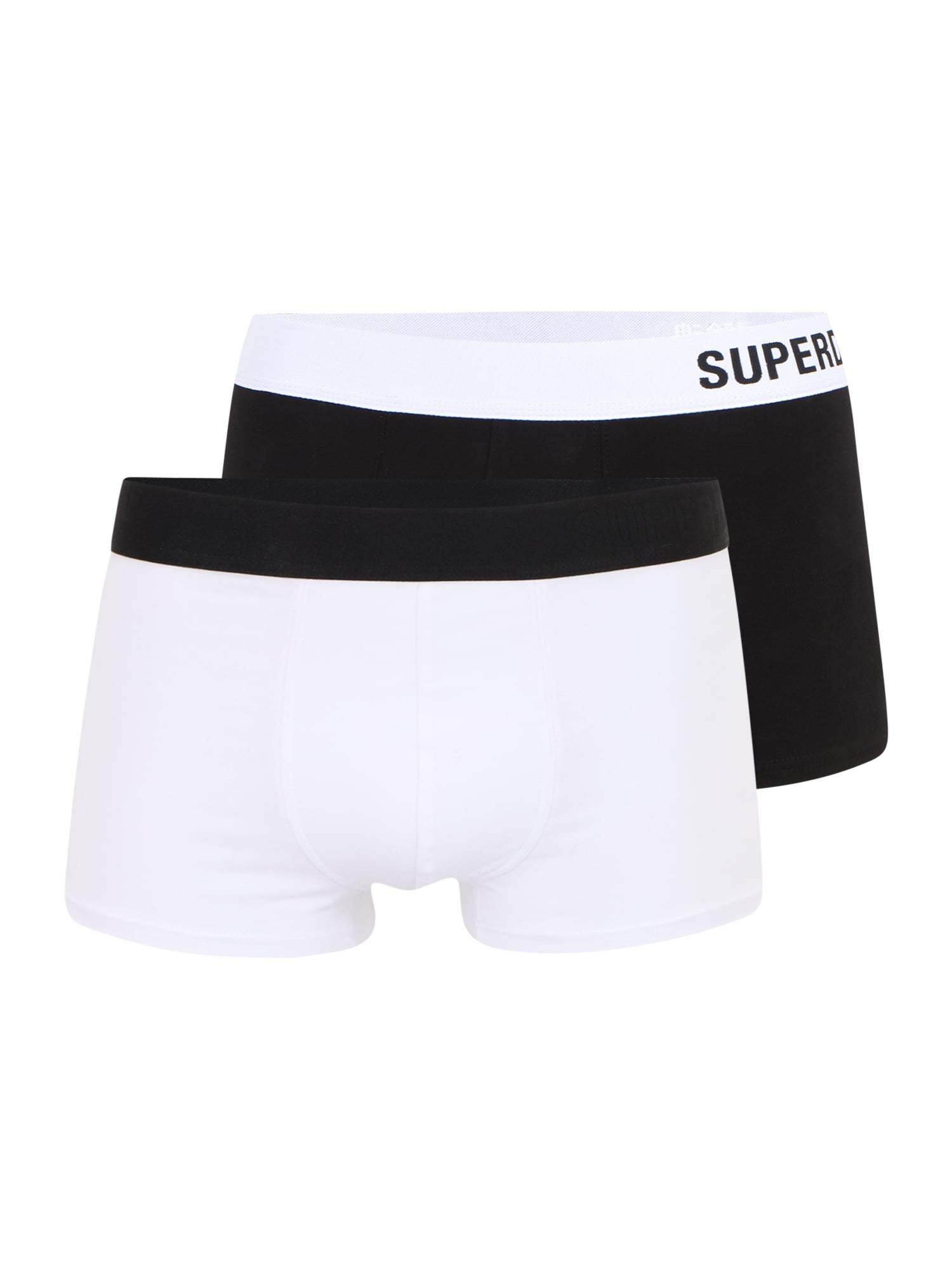 Superdry Boksarice  črna / bela