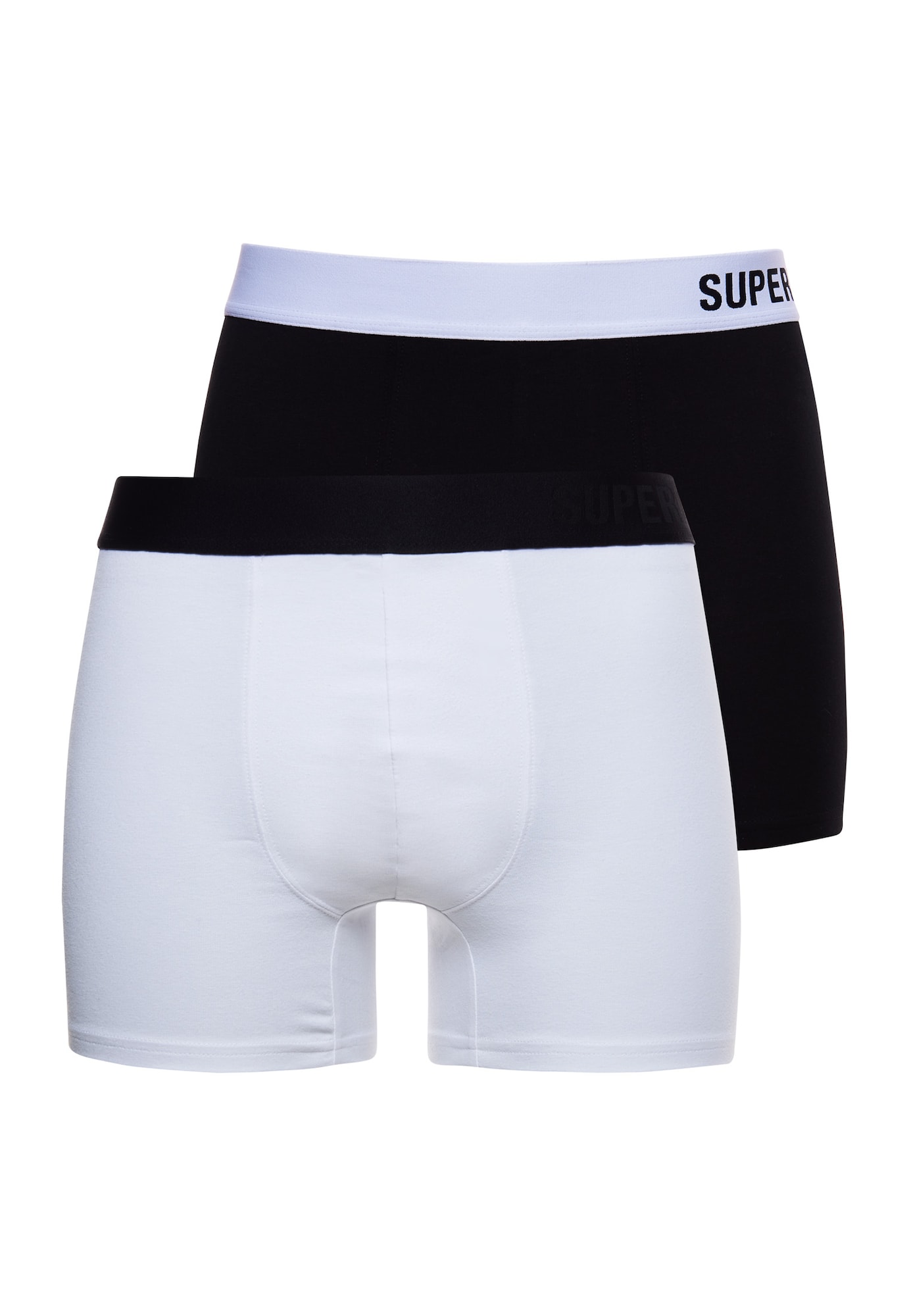 Superdry Boksarice  črna / bela