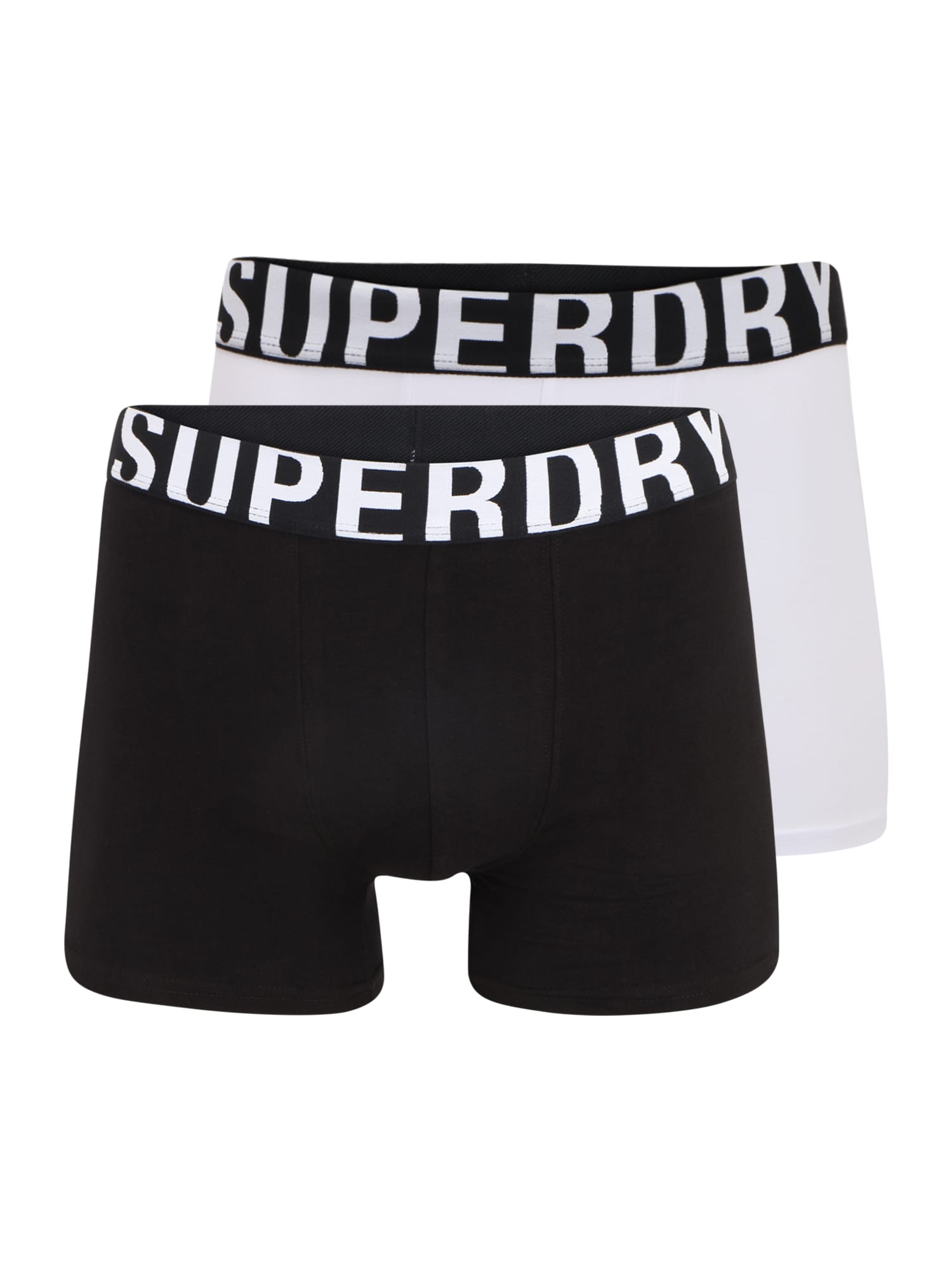 Superdry Boksarice  črna / bela