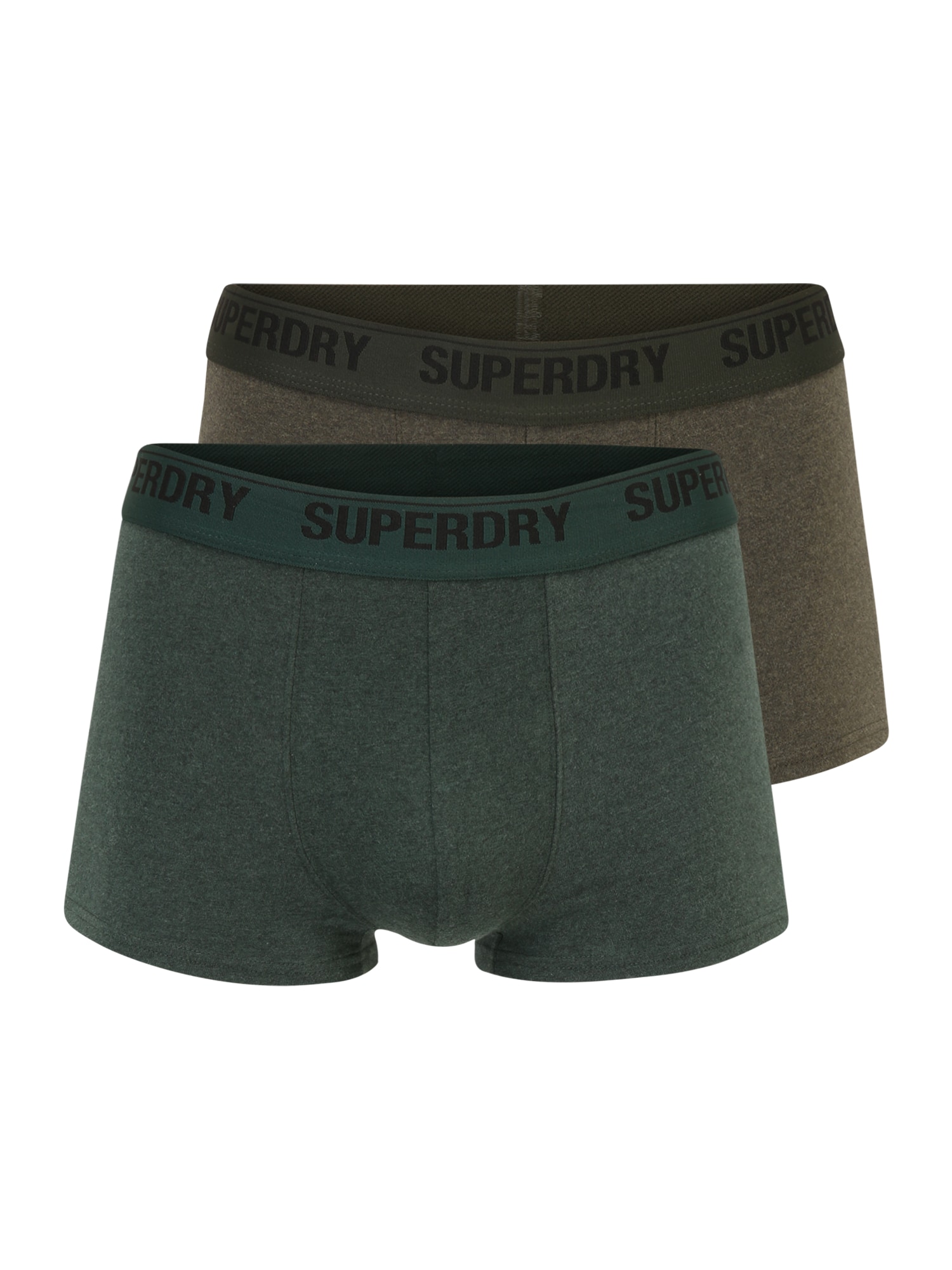 Superdry Boksarice  kaki / večbarvno zelena / črna