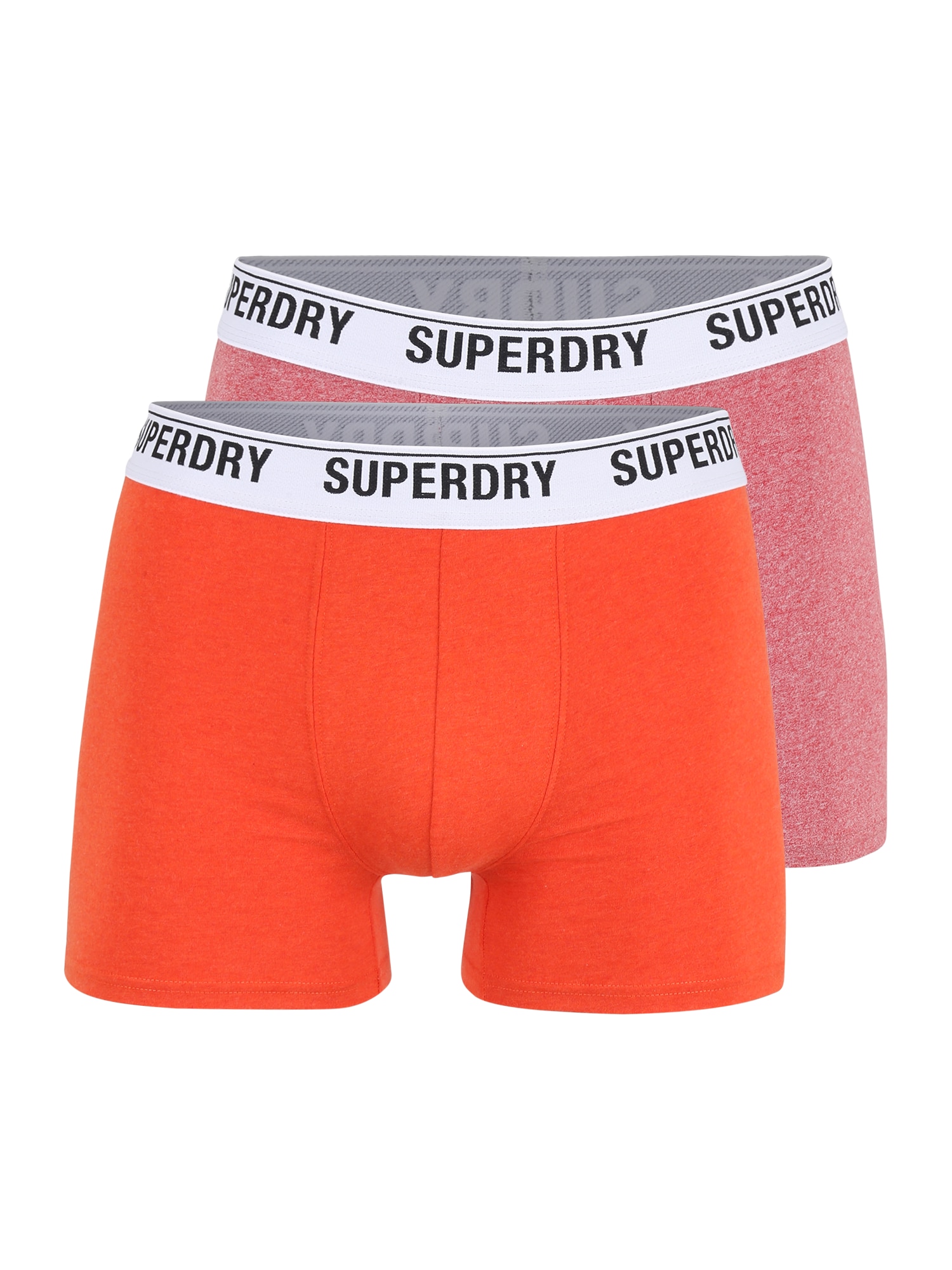 Superdry Boksarice  oranžna / pegasto rdeča / črna / bela