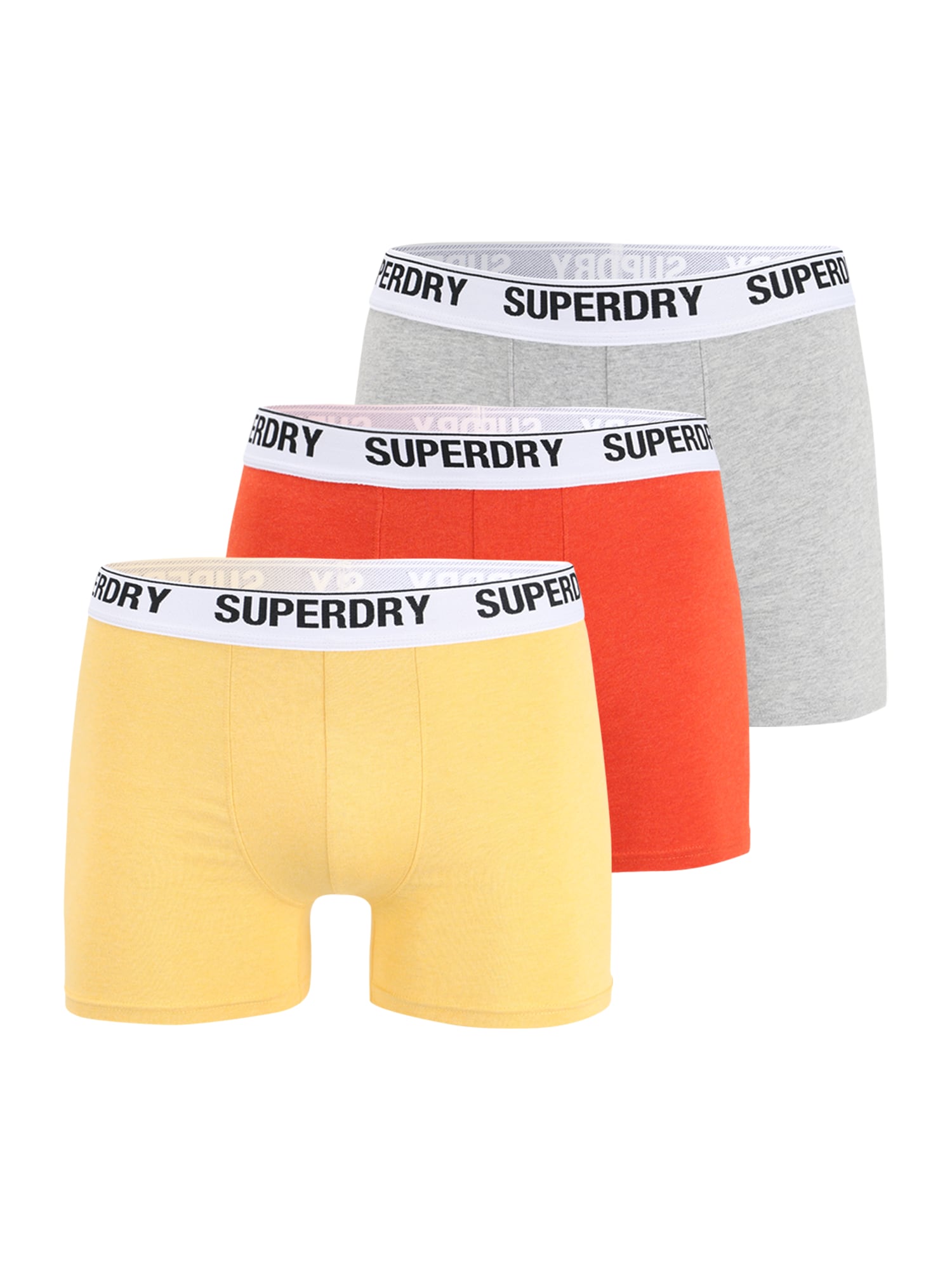 Superdry Boksarice  rumena / siva / oranžna / črna / bela