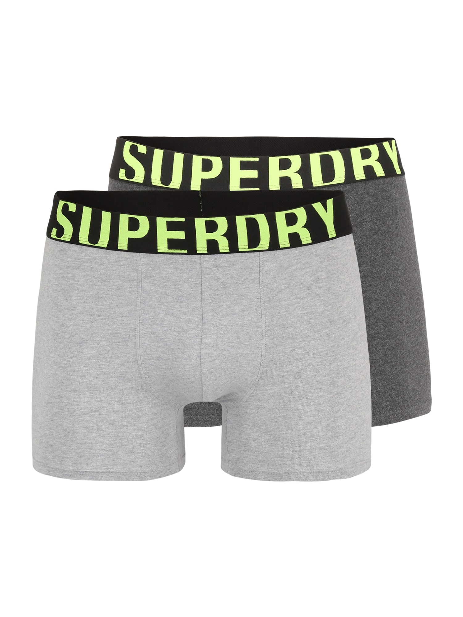 Superdry Boksarice  svetlo siva / temno siva / kivi