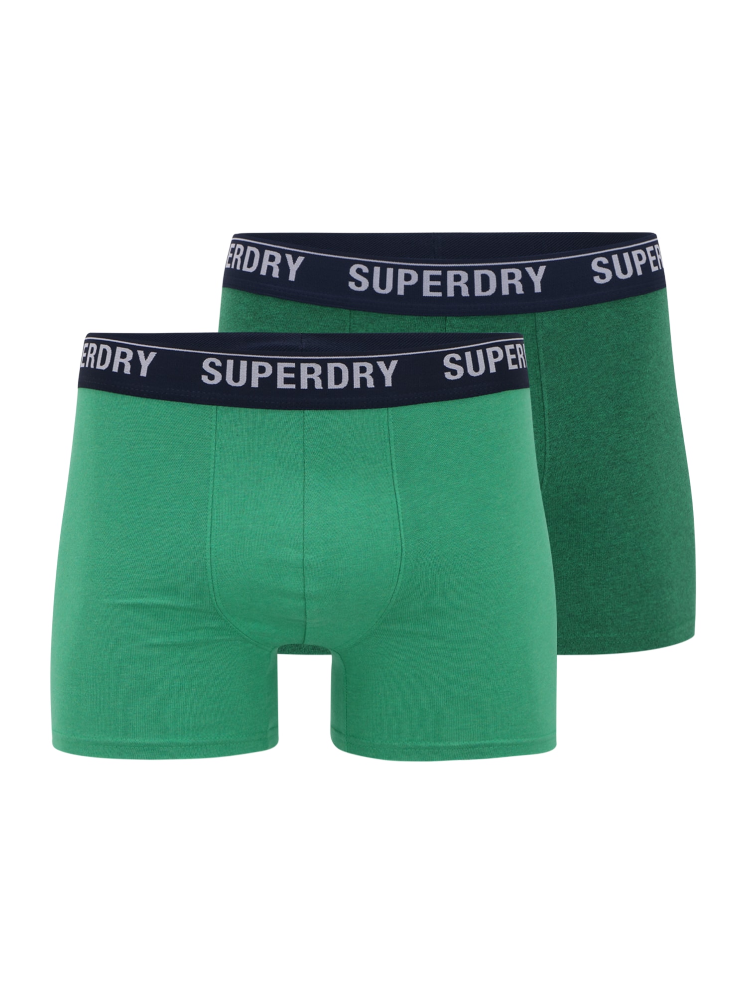 Superdry Boksarice  zelena / temno zelena / črna / bela