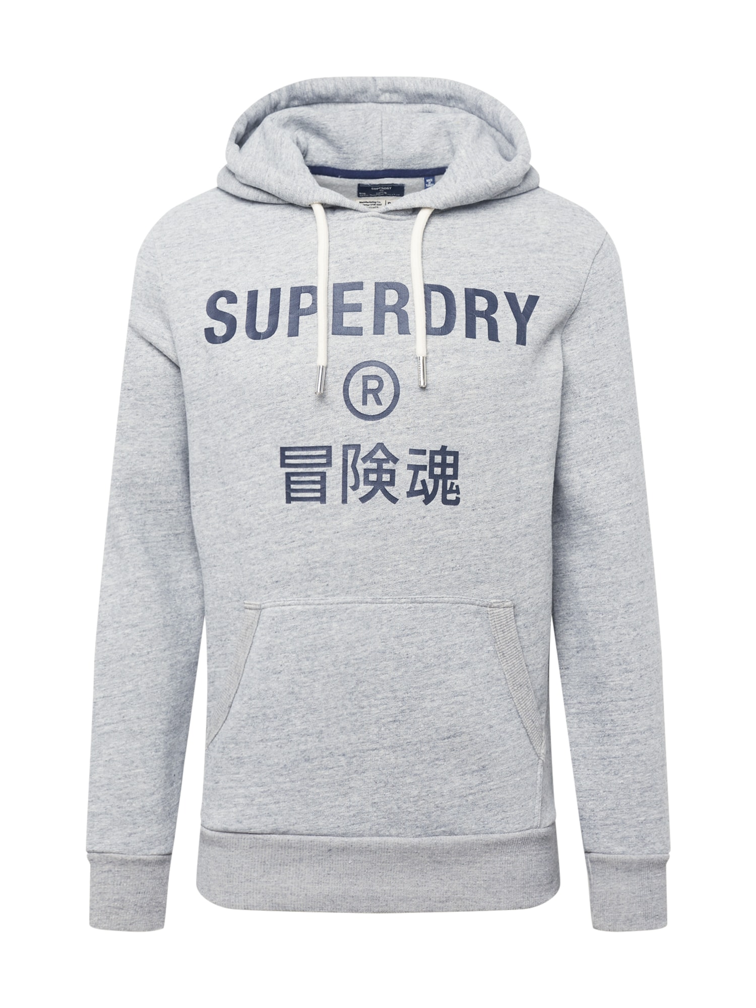 Superdry Majica 'Vintage Corporation'  pegasto siva / črna
