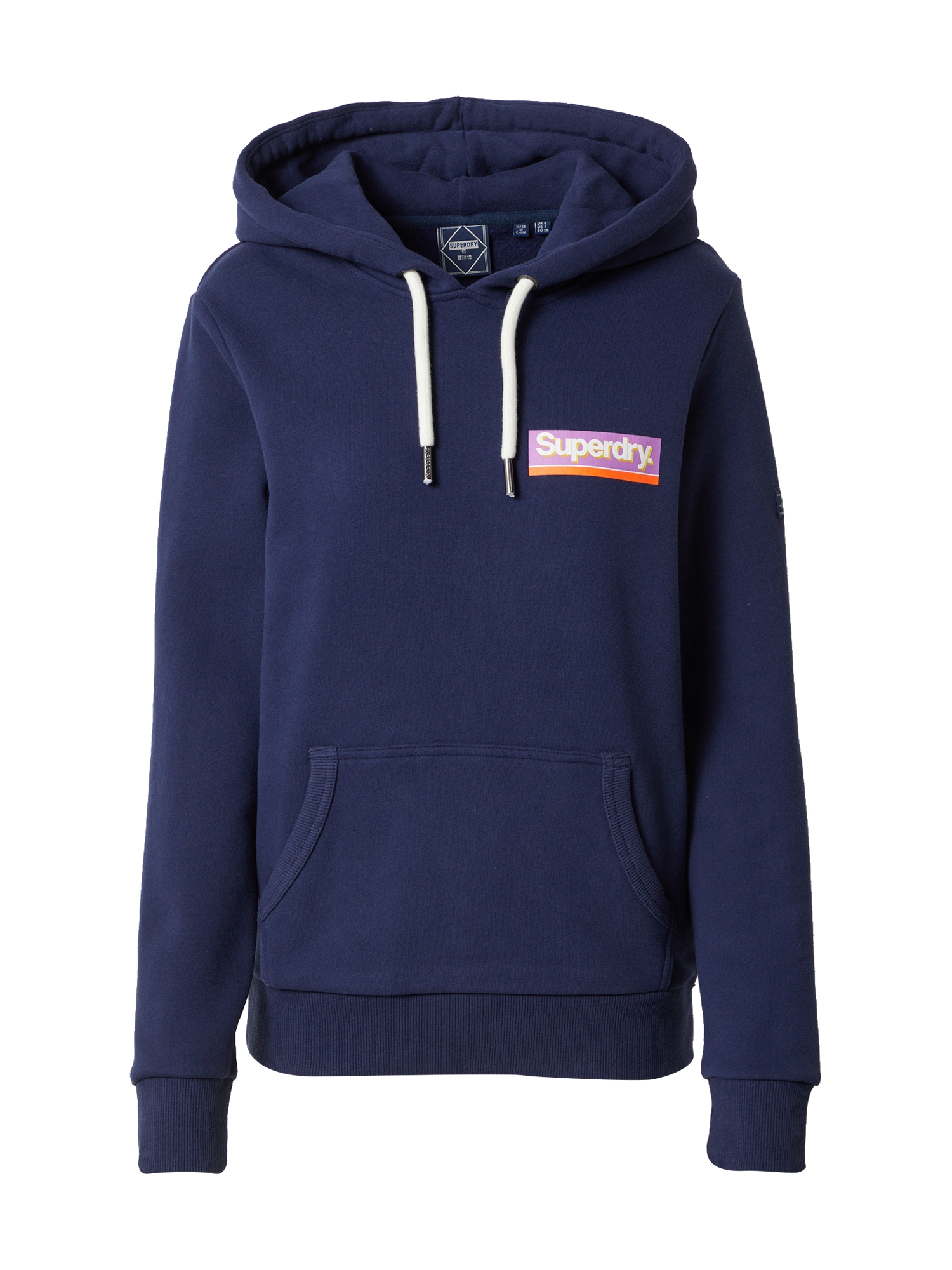 Superdry Majica  mornarska / lila / oranžna / bela