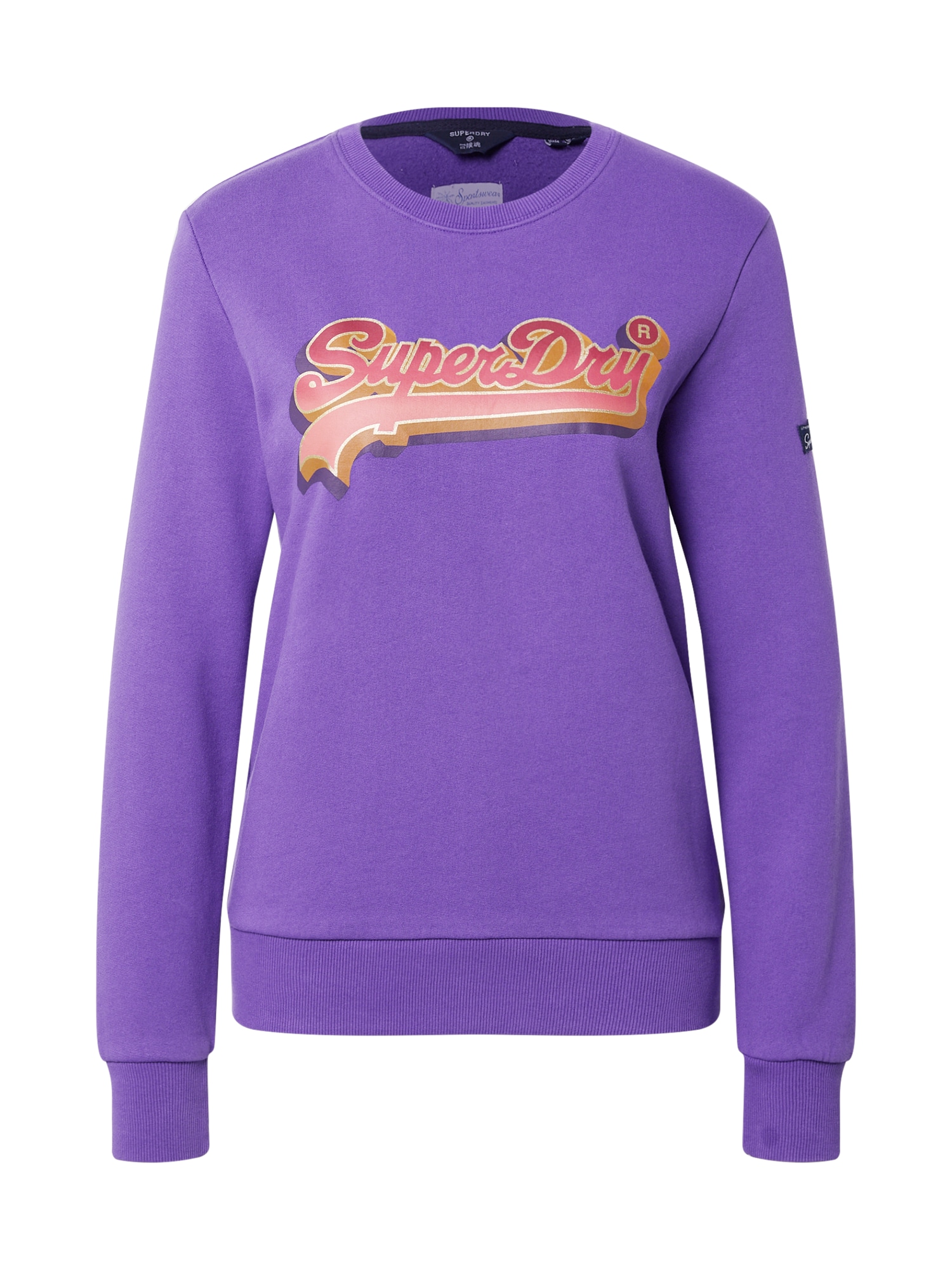 Superdry Majica  rumena / lila / rdeča