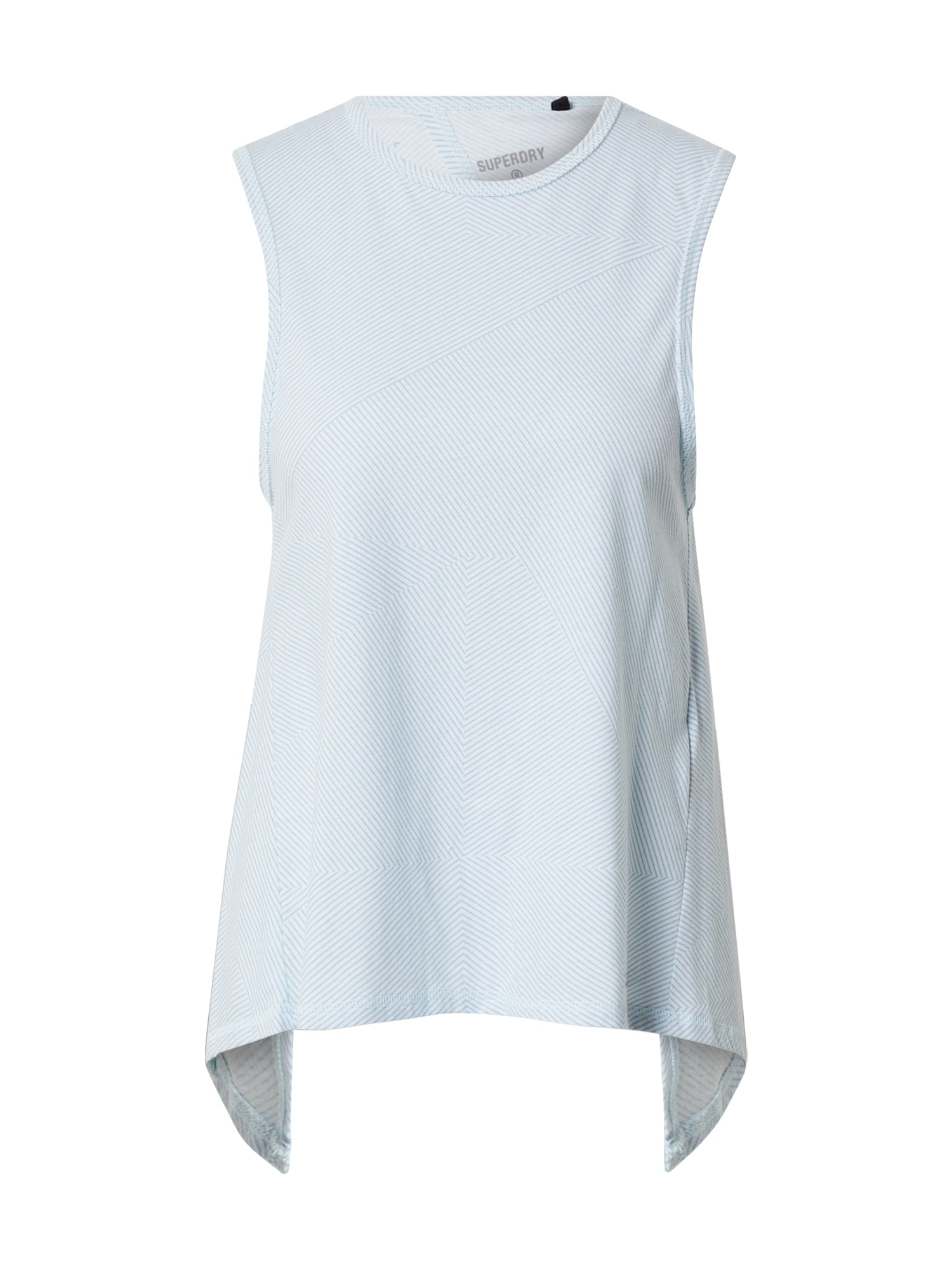 Superdry Športni top 'Flex'  svetlo modra / oranžna / bela
