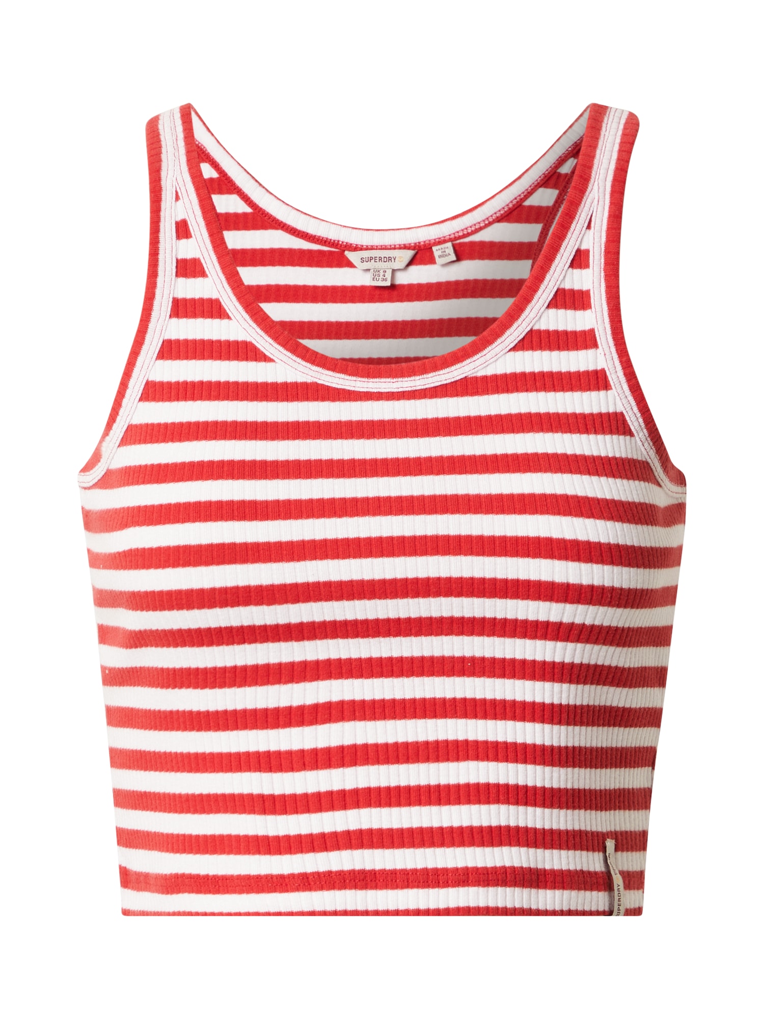 Superdry Top  ognjeno rdeča / bela