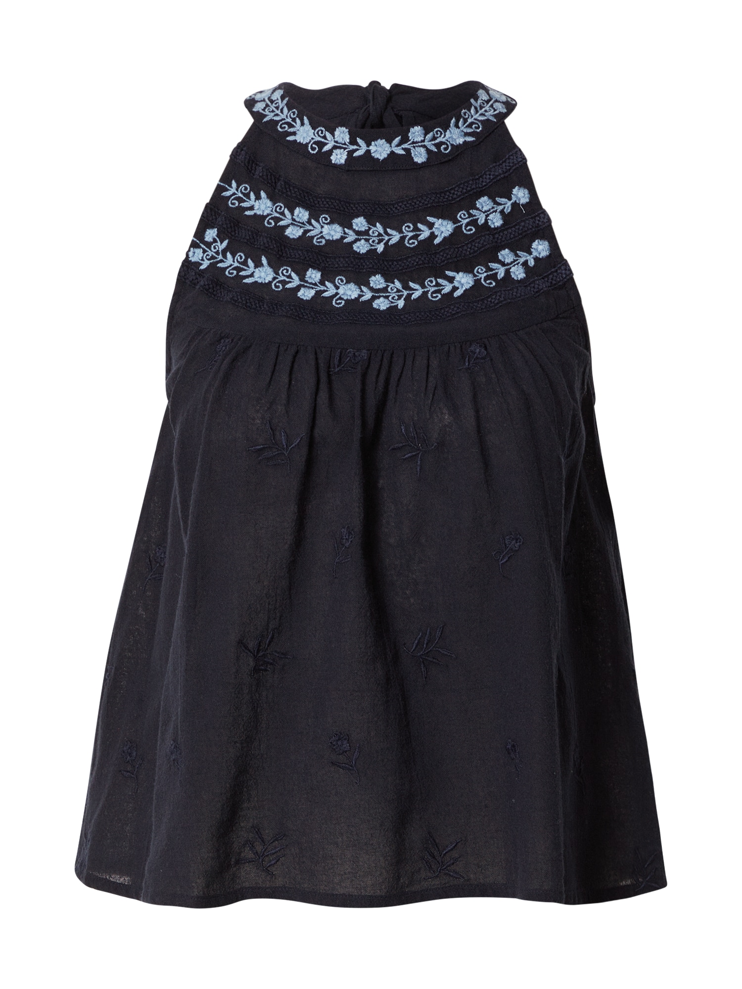 Superdry Top  svetlo modra / črna