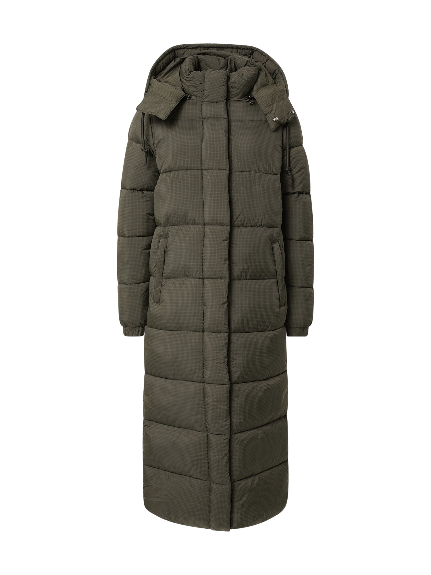 Superdry Zimski plašč  kaki / črna / bela