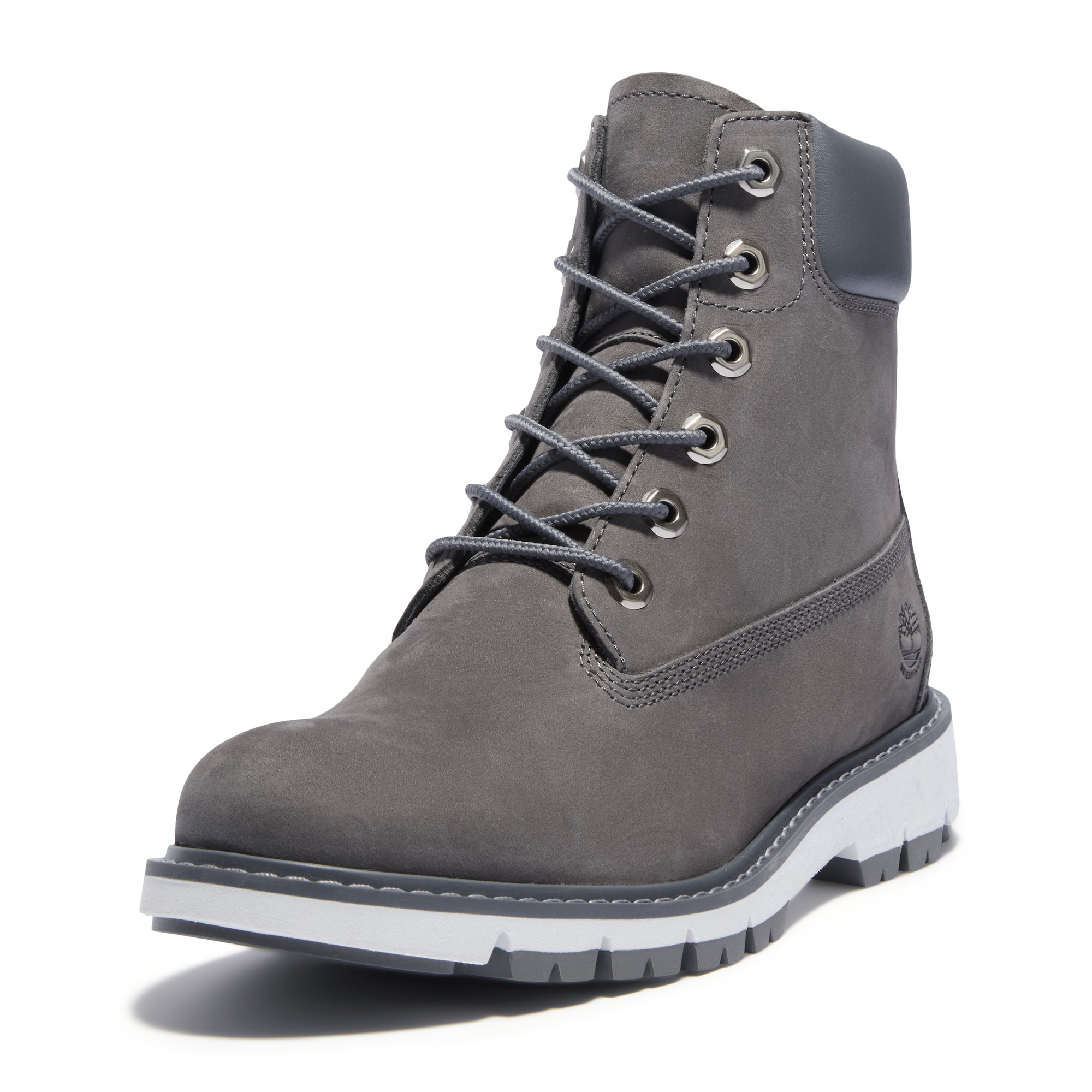 TIMBERLAND Gležnarji z vezalkami 'Lucia Way'  siva / kamen