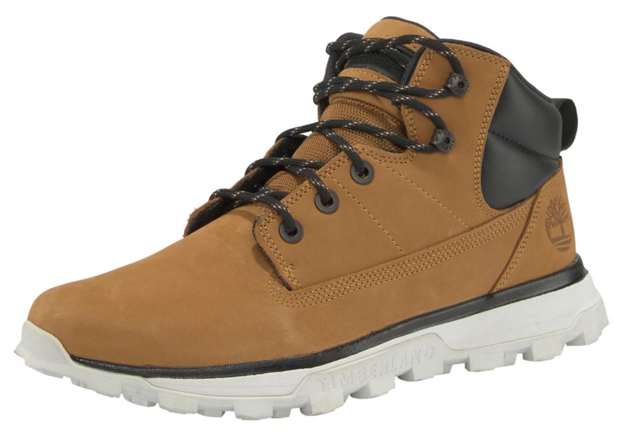 TIMBERLAND Gležnarji z vezalkami 'Treeline'  konjak / črna