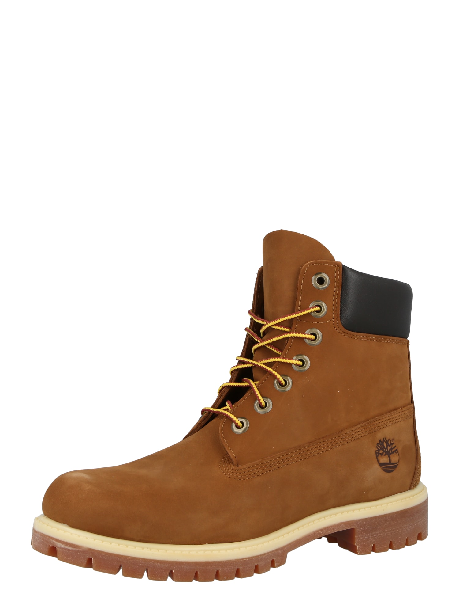 TIMBERLAND Gležnarji z vezalkami  konjak / črna