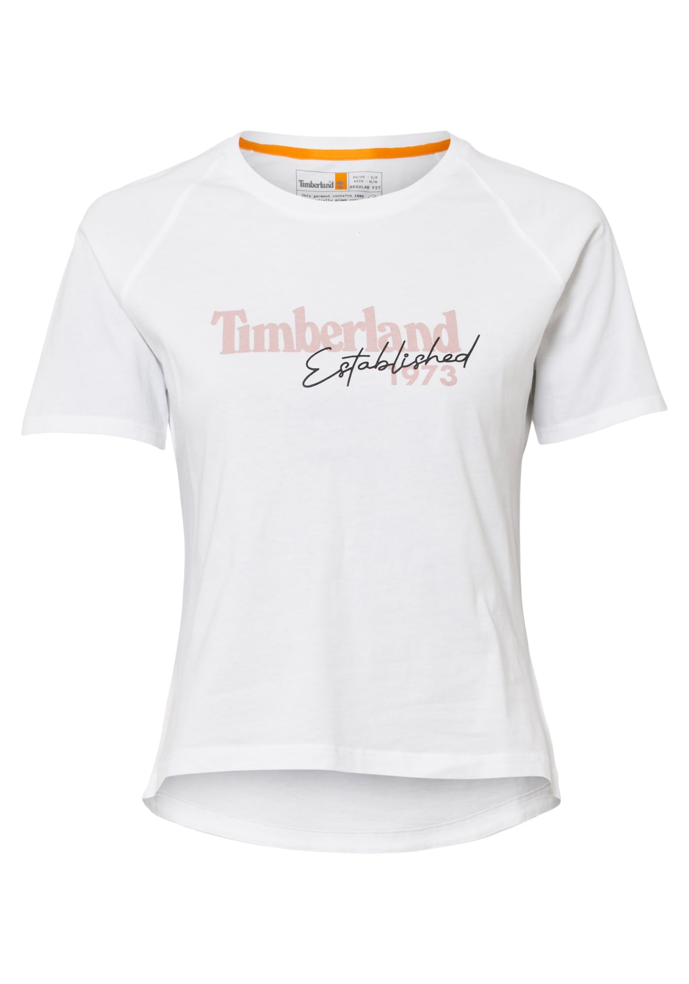 TIMBERLAND Majica  breskev / črna / bela