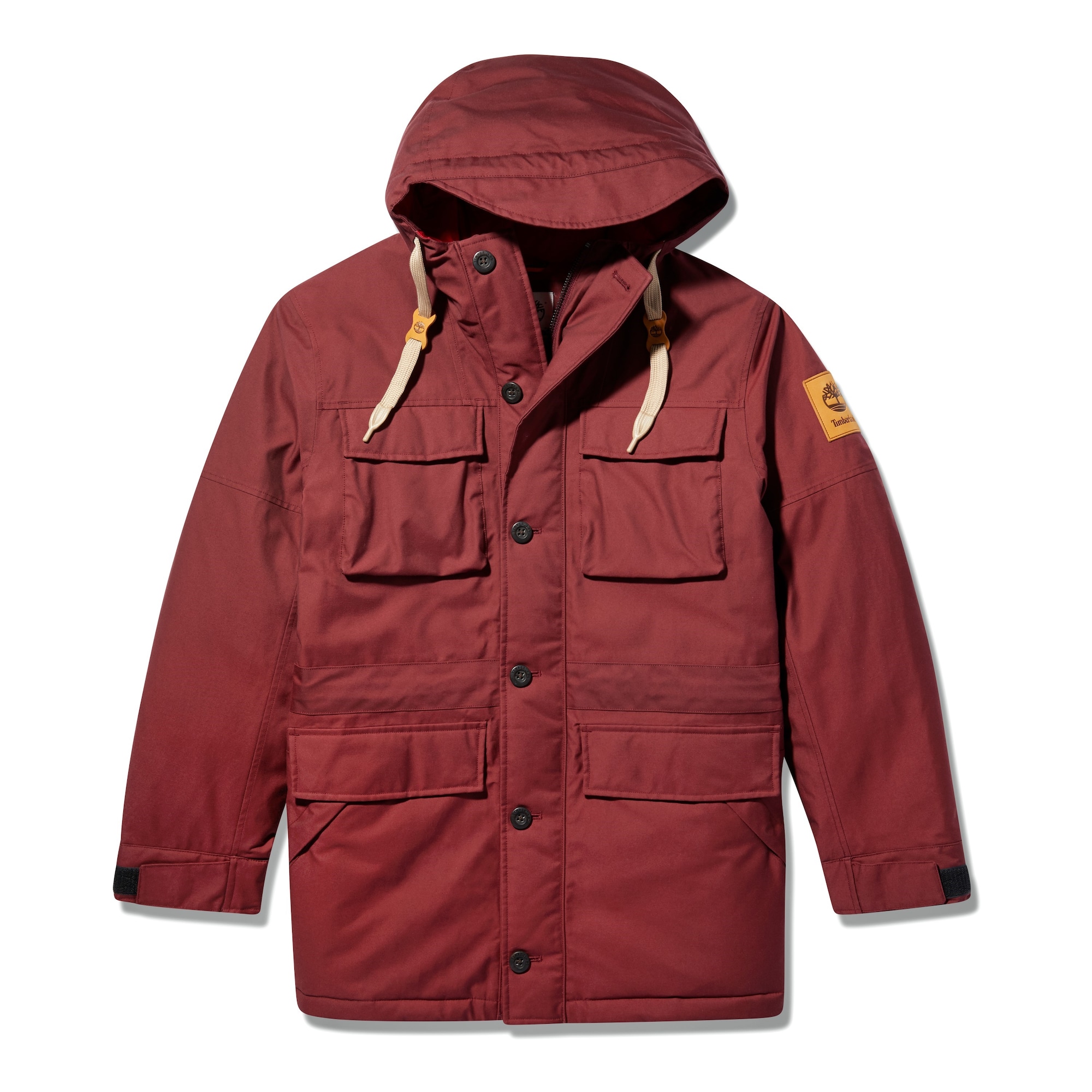 TIMBERLAND Prehodna jakna 'Expedition'  konjak / burgund