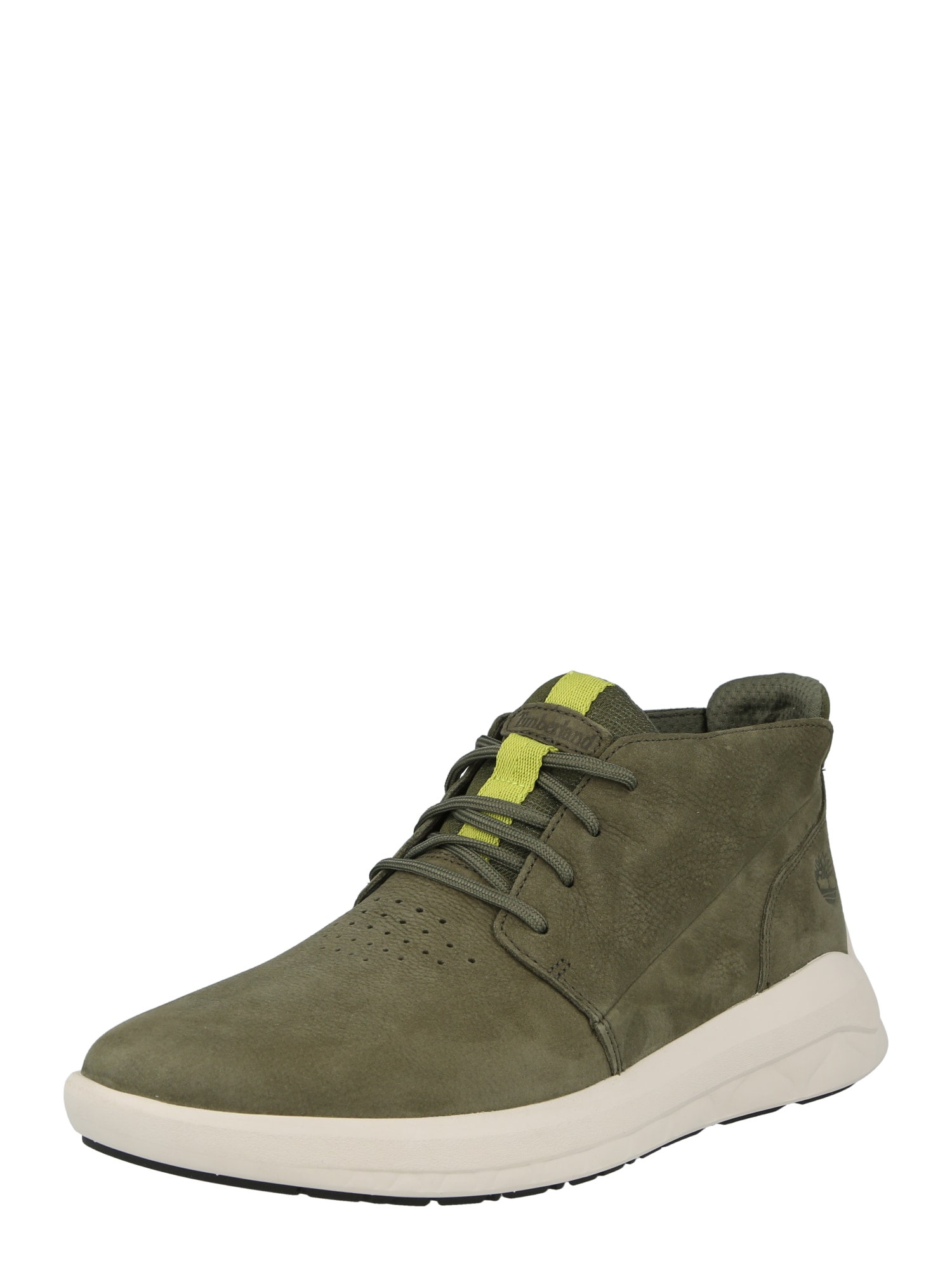 TIMBERLAND Visoke superge  neonsko rumena / temno zelena / bela