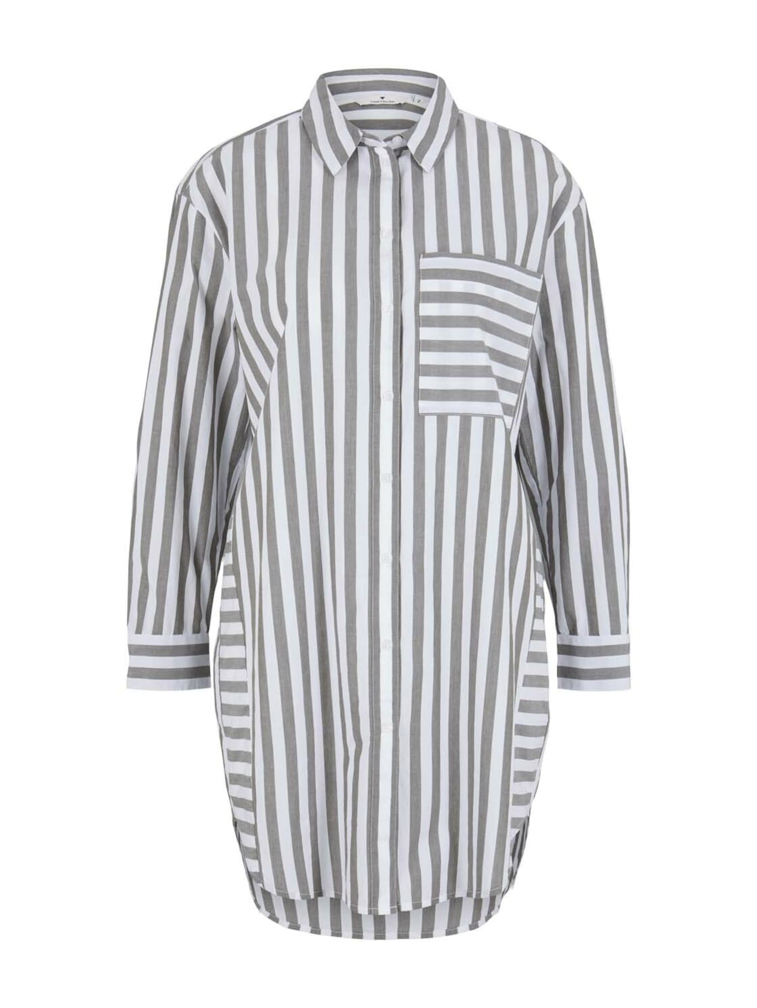 TOM TAILOR Bluza  pastelno zelena / bela