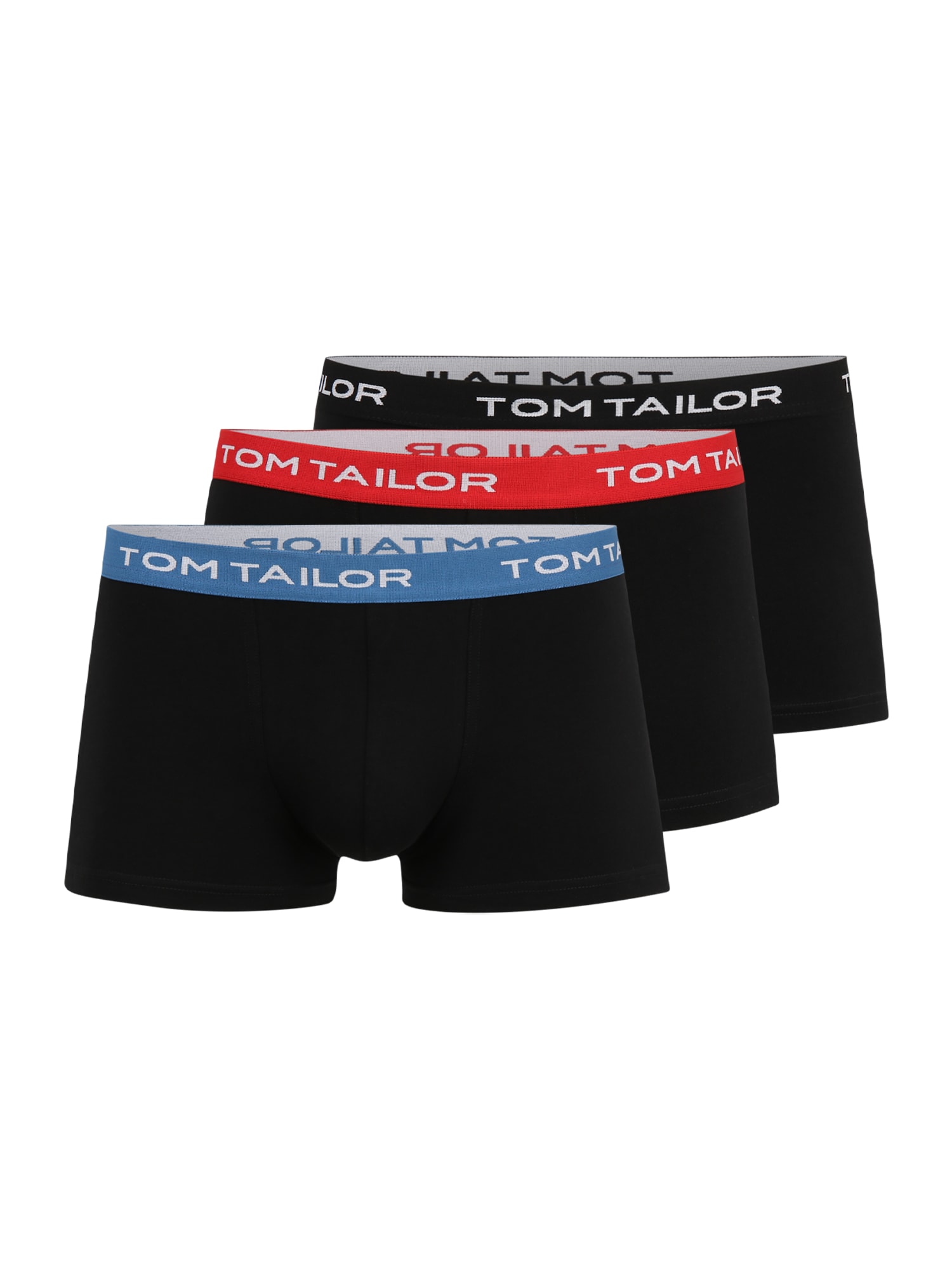 TOM TAILOR Boksarice  svetlo modra / rdeča / črna