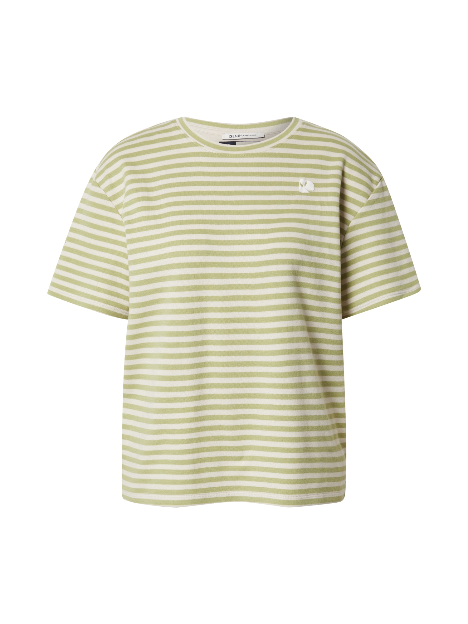 TOM TAILOR DENIM Majica  trst / off-bela