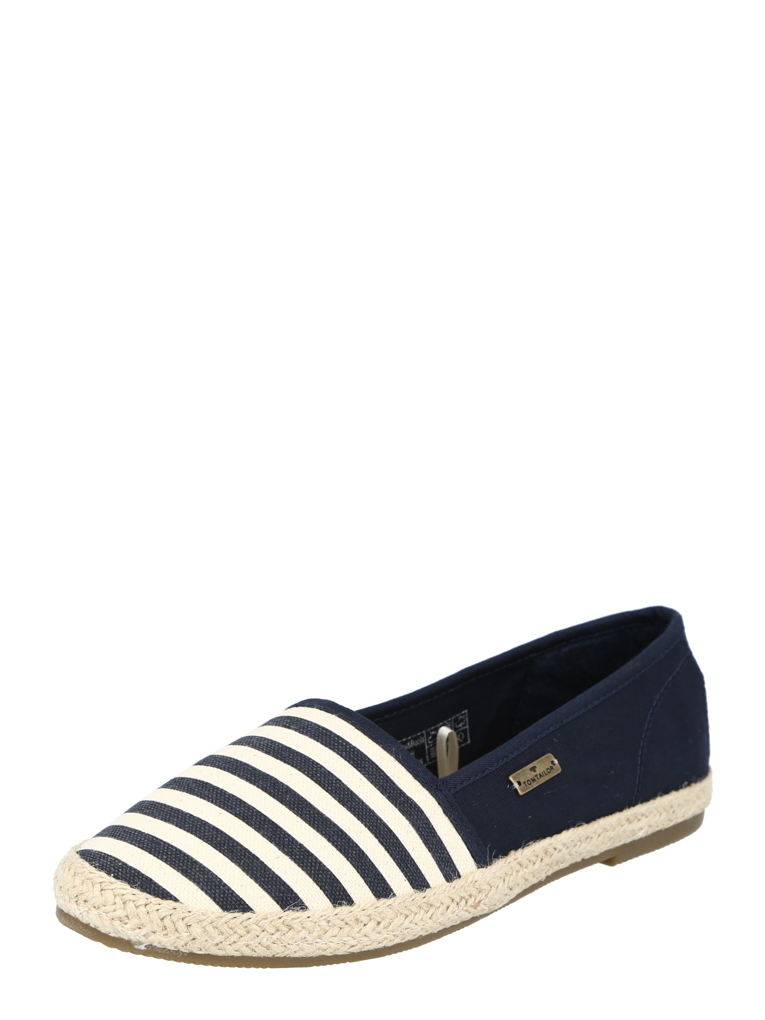 TOM TAILOR Espadrile  mornarska / bela