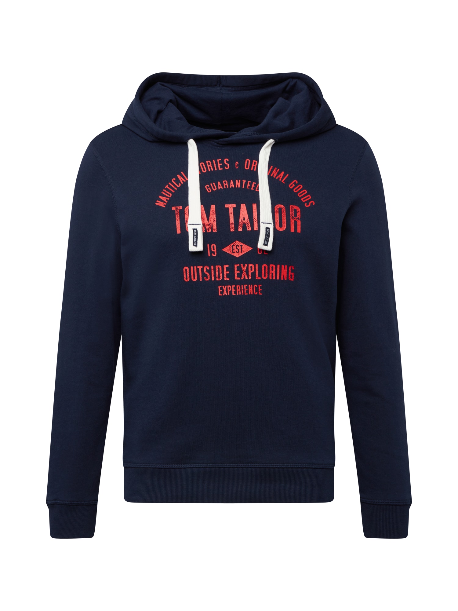 TOM TAILOR Majica  temno modra / svetlo rdeča
