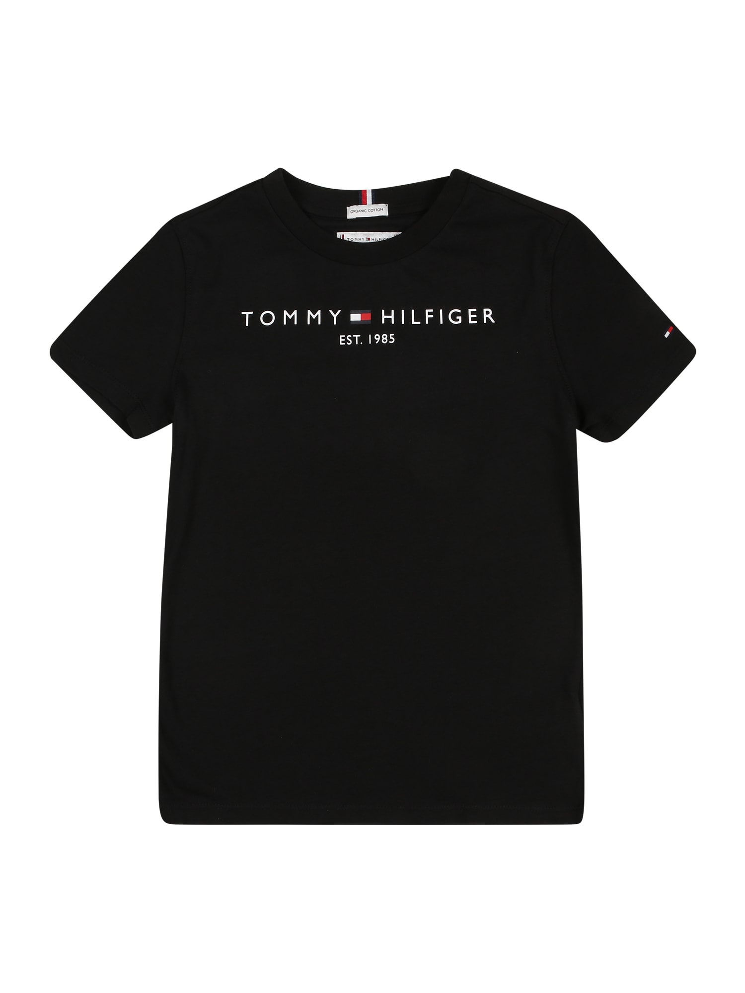 TOMMY HILFIGER Majica  črna / bela