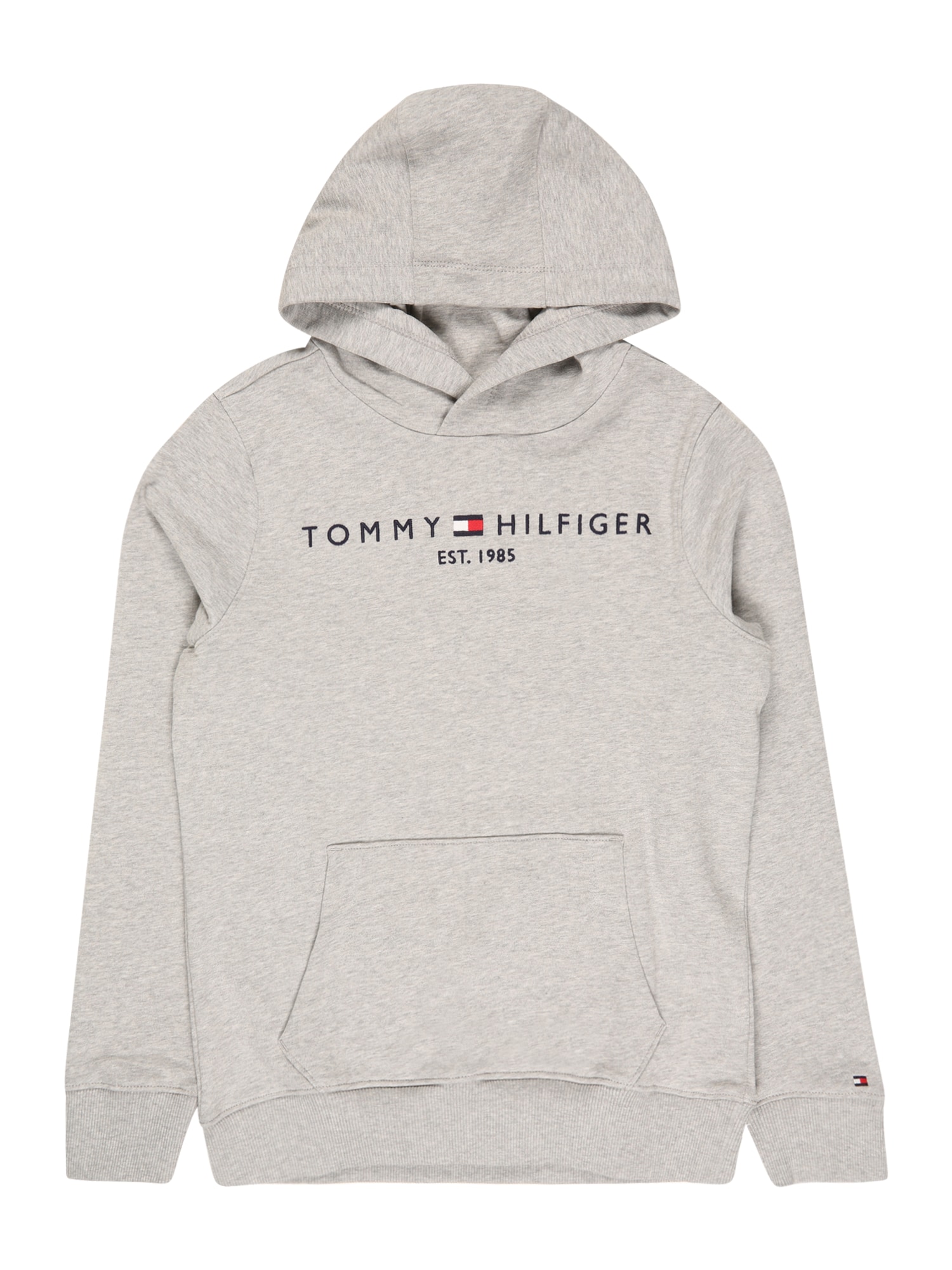 TOMMY HILFIGER Majica  nočno modra / pegasto siva / svetlo rdeča / bela